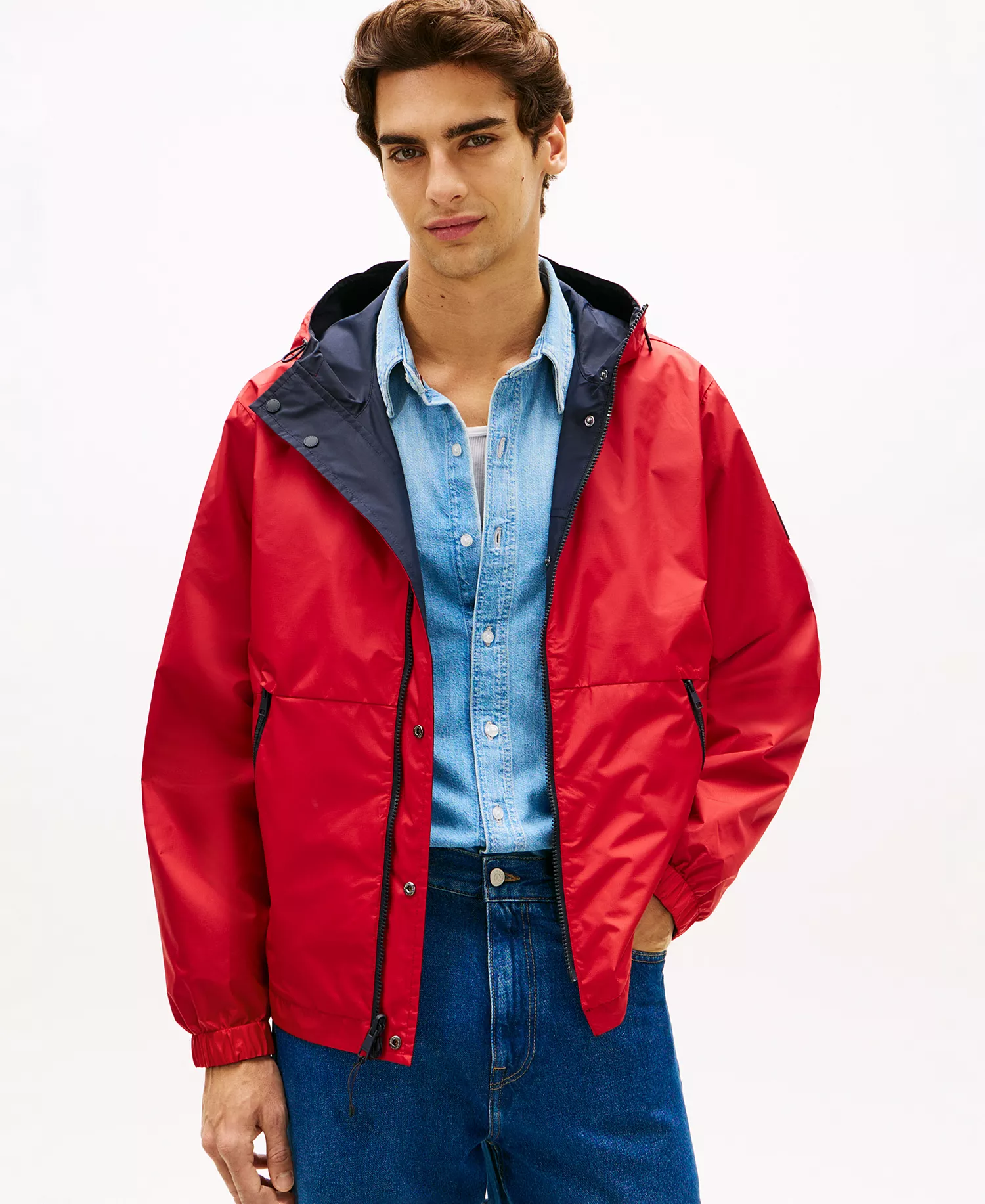 Men's Reversible Colorblock Jacket - Desert Sky - L