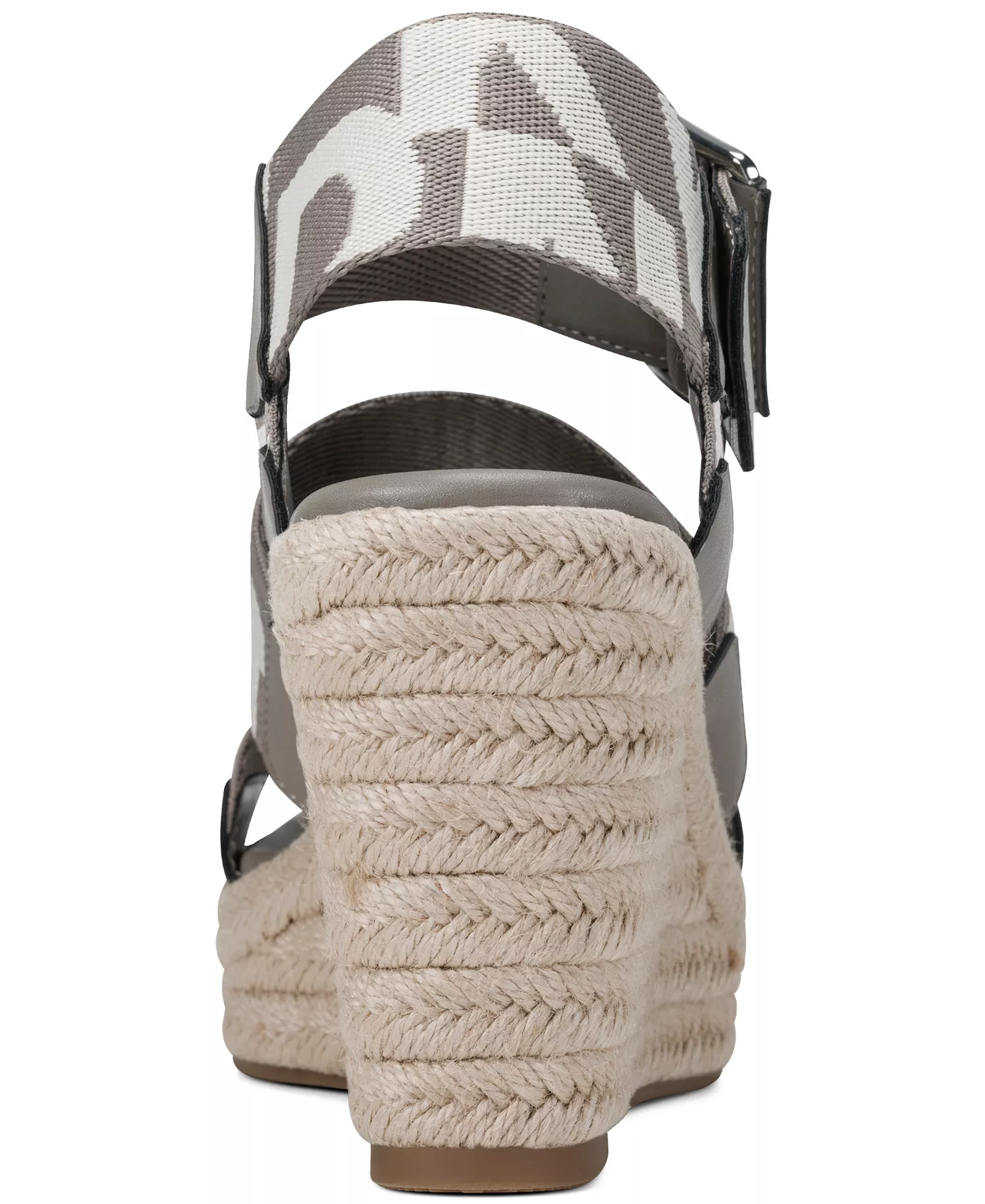 Women's Caylee Square Toe Wedge Sandals - Gray - 10M