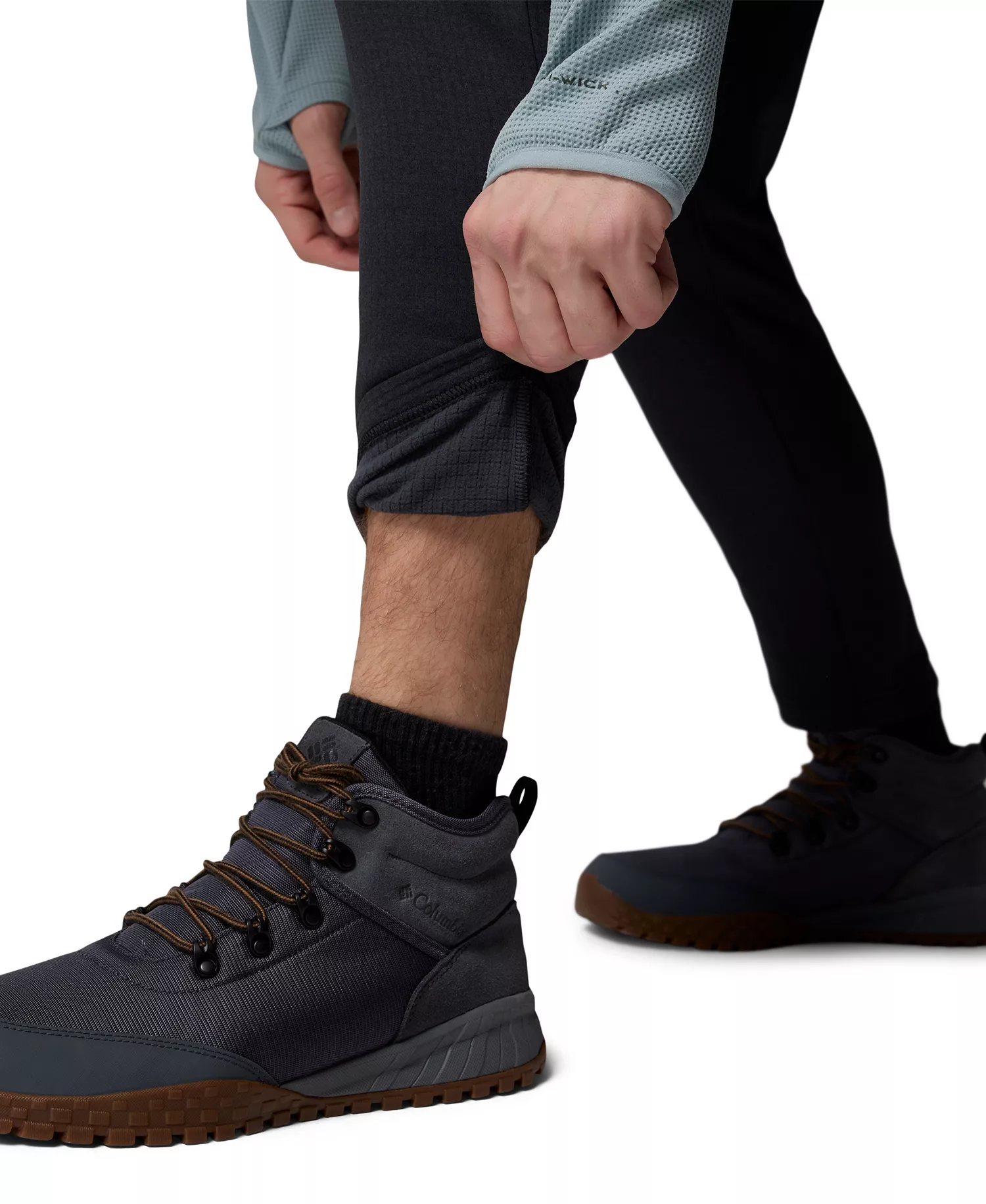 Men's Essential Hike Grid Fleece Pants - Black - 2XL