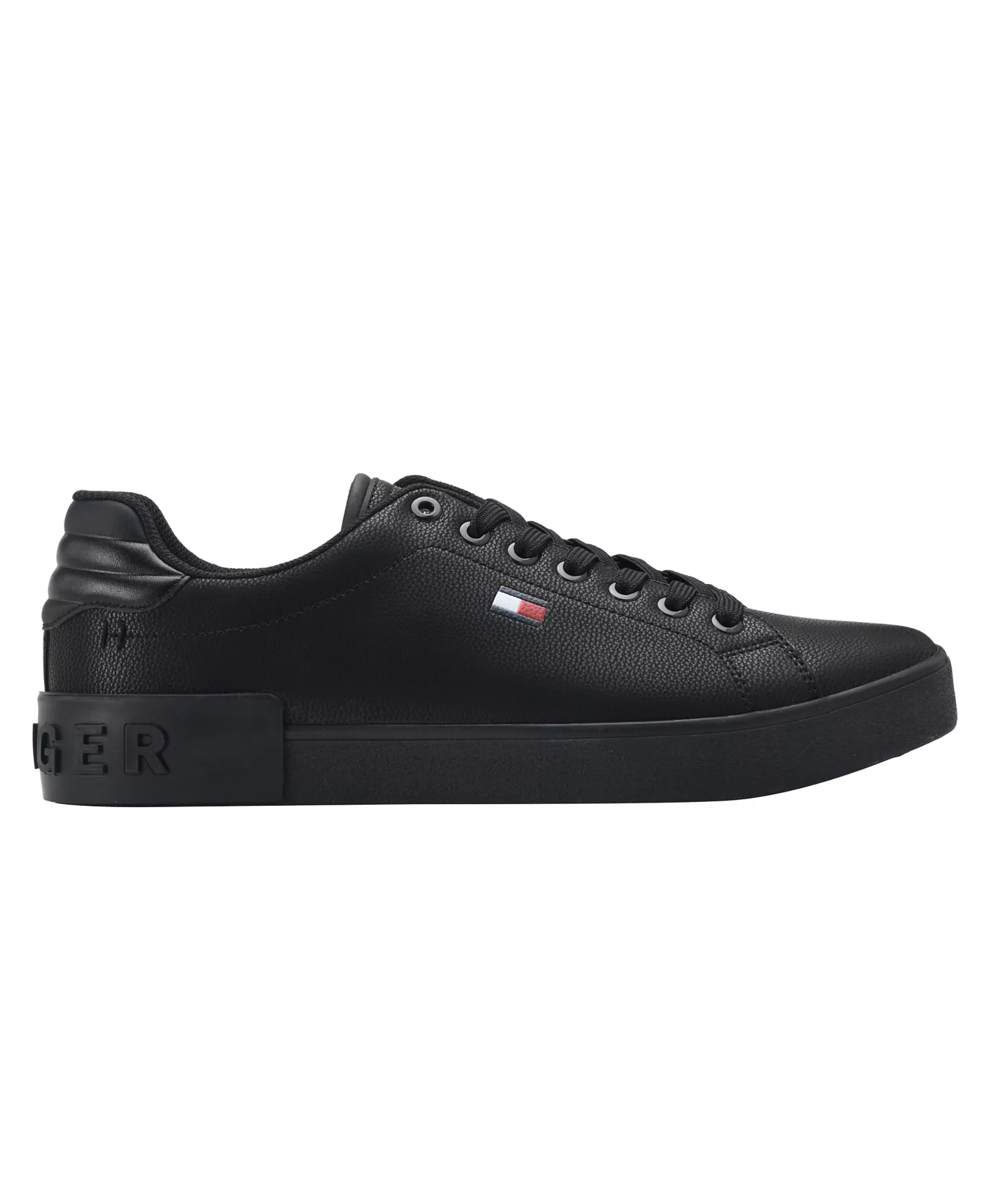 Men's Rezz Lace Up Low Top Sneakers - All Black - 10.5M