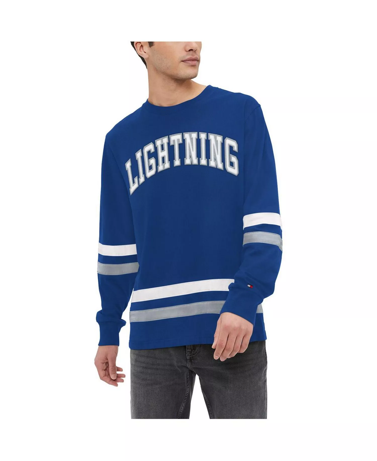 Men's Blue Tampa Bay Lightning Nolan Long Sleeve T-shirt - Blue - 2XL