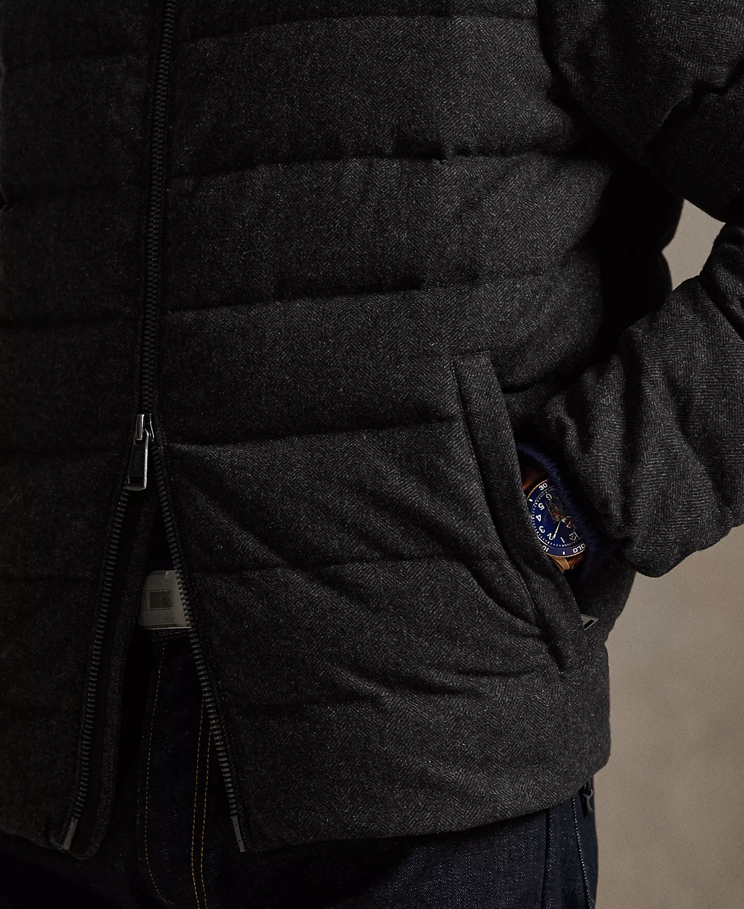 Men's Colden Herringbone Long-Sleeve Jacket - Barclay Heather - 2XL