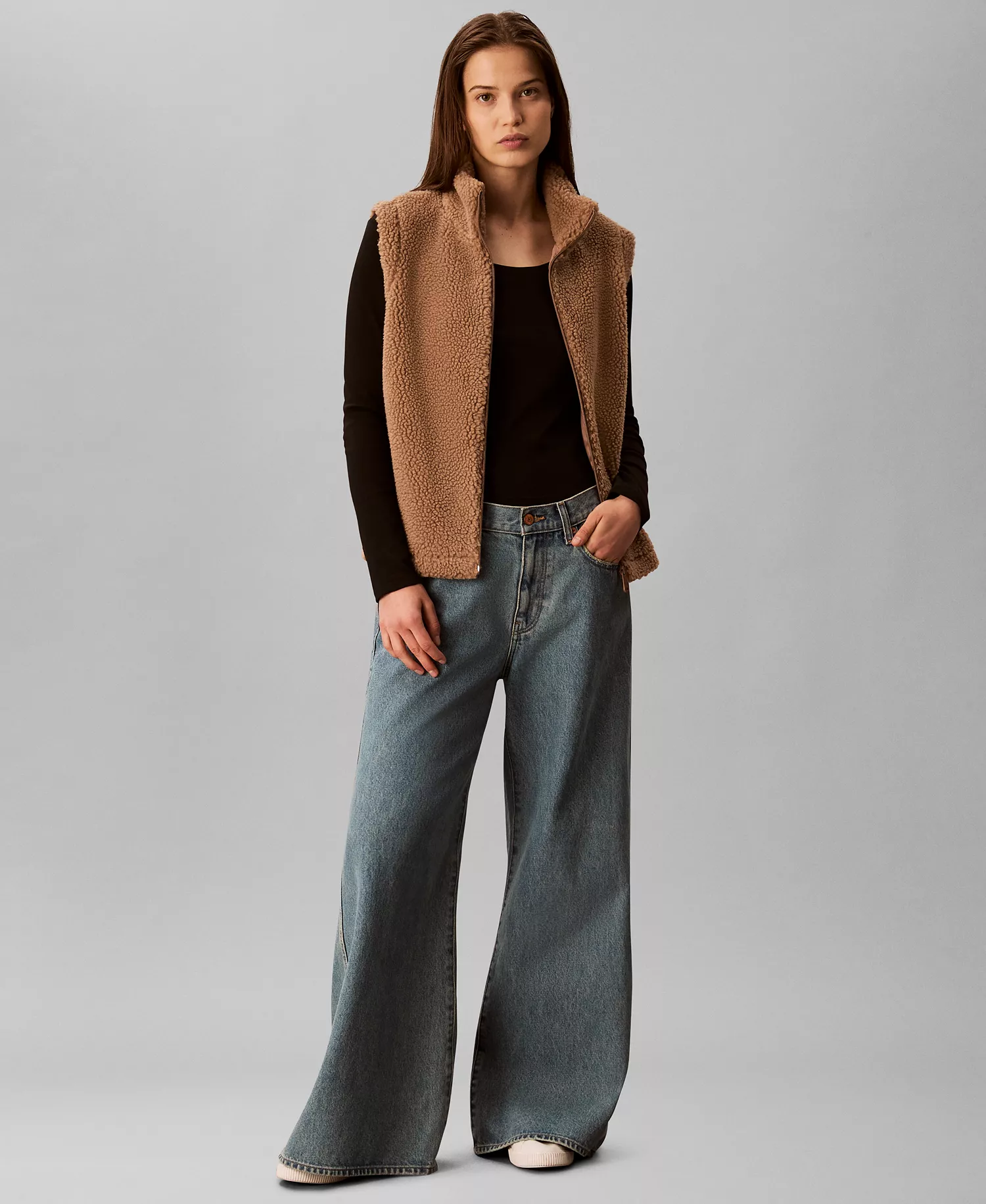 Women's Mock Neck Vest - Amphora - S