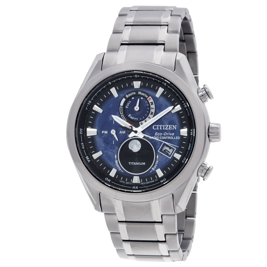 Citizen Tsuki-yomi A-T Perpetual World Time Blue Dial Men's Watch