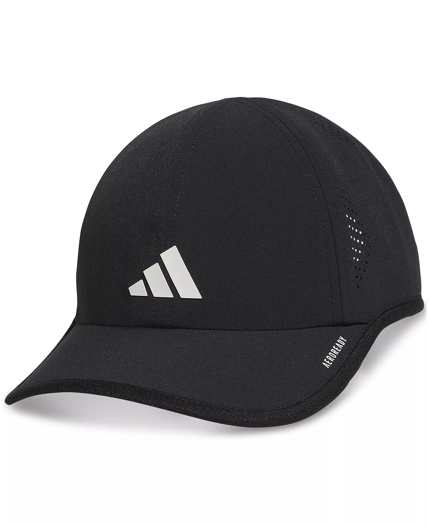 Women's Superlite 3 Stripe Adjustable Hat - Black/white - ONE SIZE