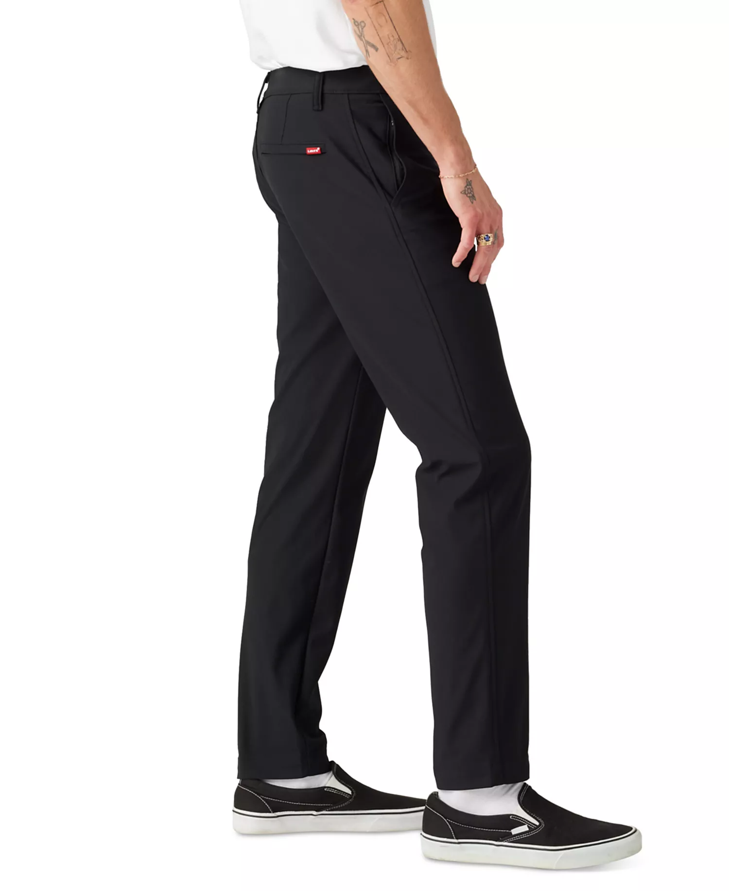 Men's XX Standard Tapered Fit Flex-Tech Chino Pants - Black Boot - 28 - 30