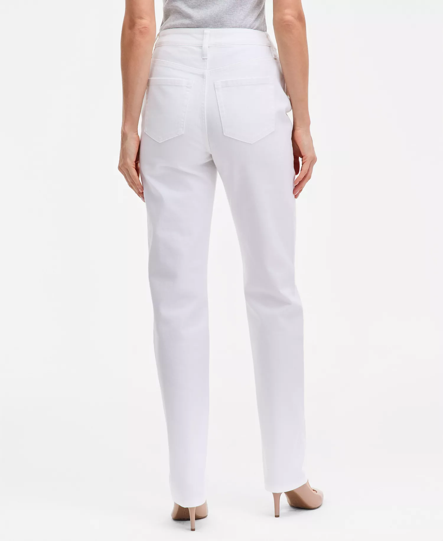 Women's High-Rise Straight-Leg Jeans, Macy's Exclusive  - Bright White - 10