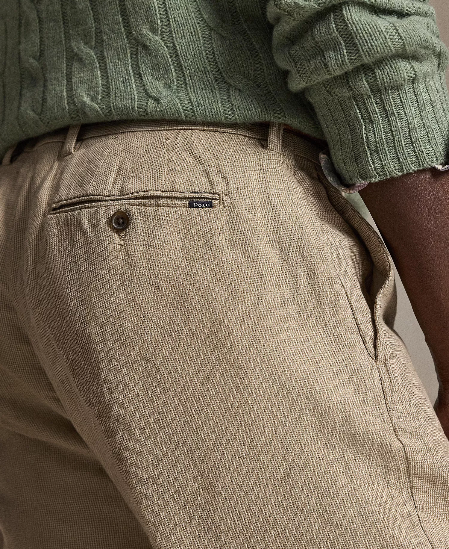 Men's Manhasset Classic-Fit Pants - Tan Mini Houndstooth - 30x30