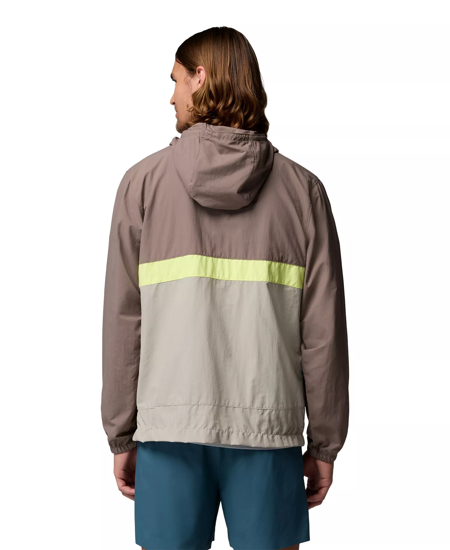 Men's Spire Valley™ Hooded Windbreaker - Black, Sha - L