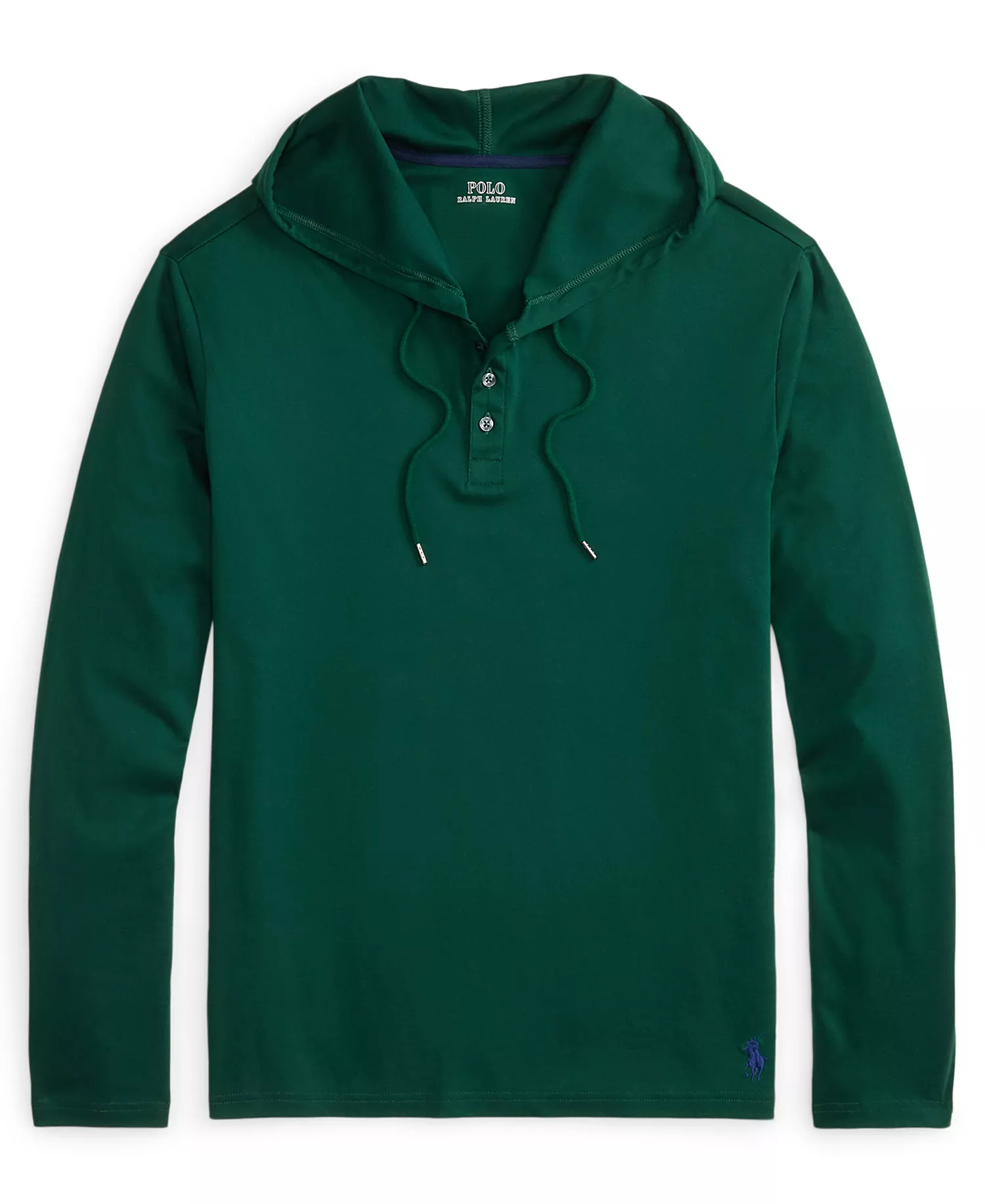 Men's Long Sleeves Hoodie - Moss Agate - L