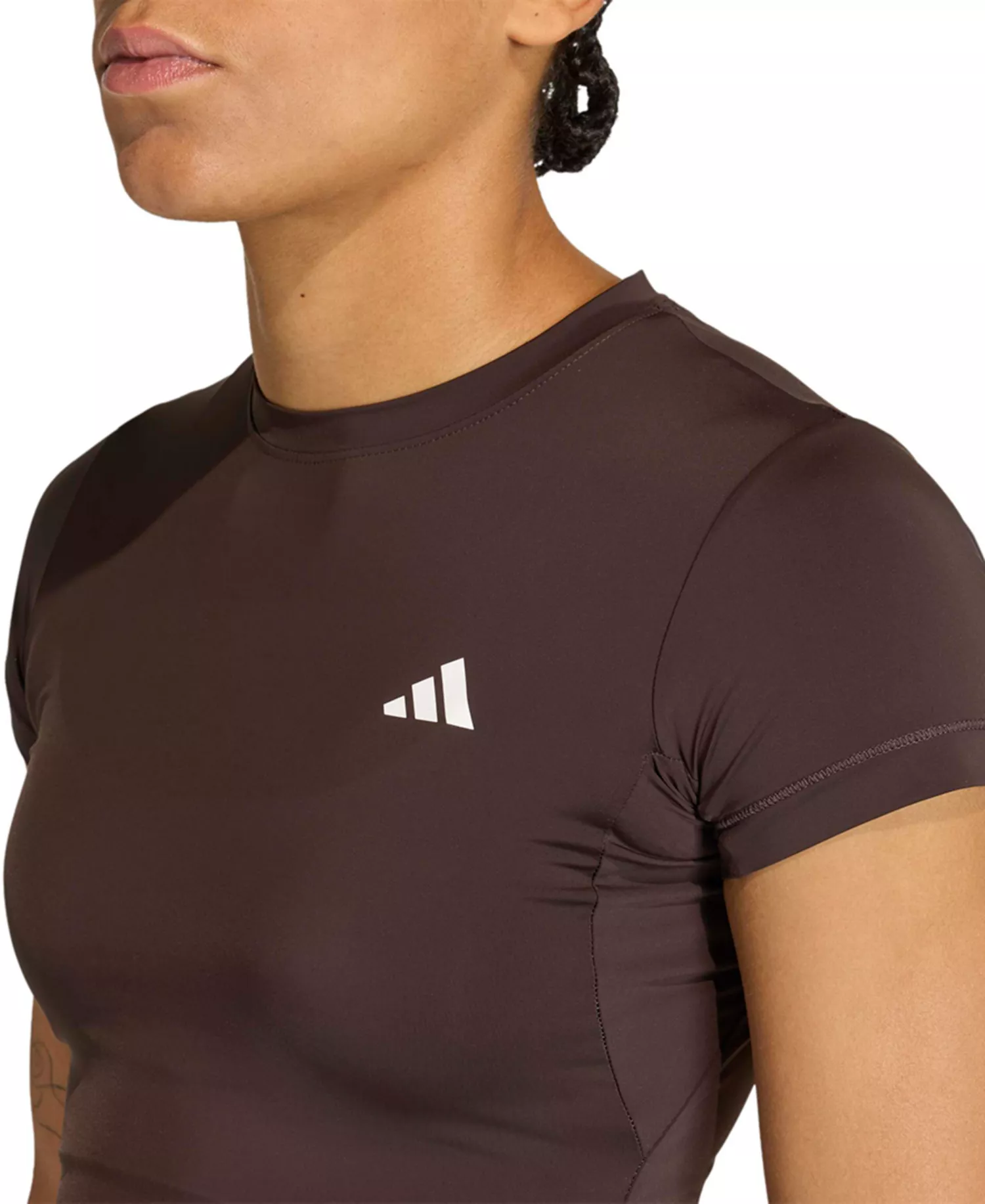 Women's Power Essential Workout Crewneck T-Shirt - Aurora Coffee - 2XL