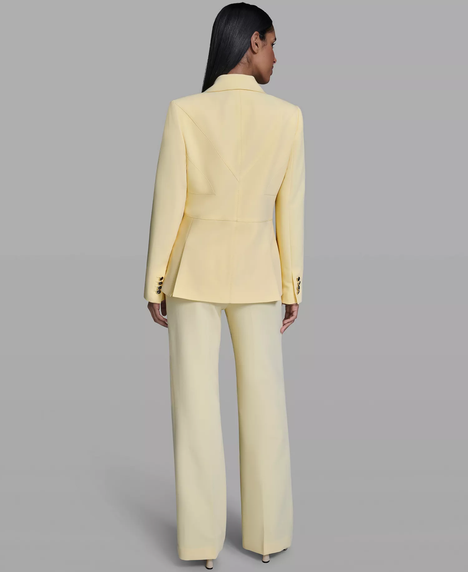 Women's Notch Lapel Jacket - Panna Cotta - 0