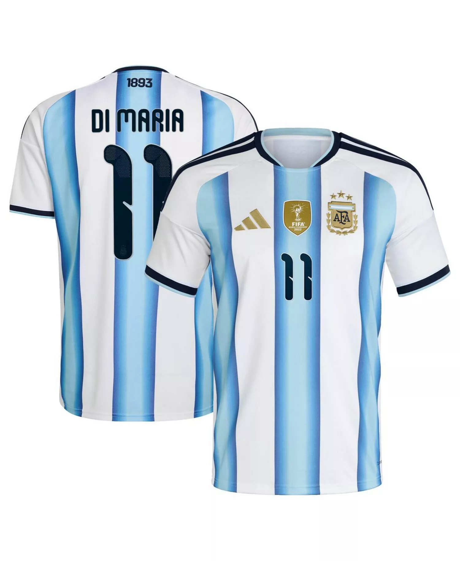 Men's Angel Di Maria White Argentina National Team 2026 Home Replica Jersey - White - 2XL