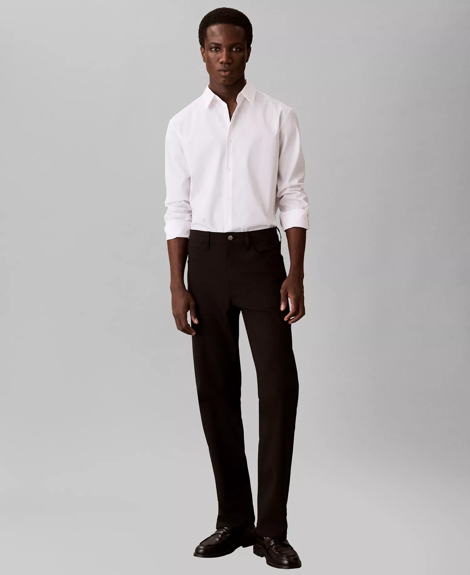 Men's Stretch Striped Slim-Fit Dress Shirt - Cradle Pink - 2XL