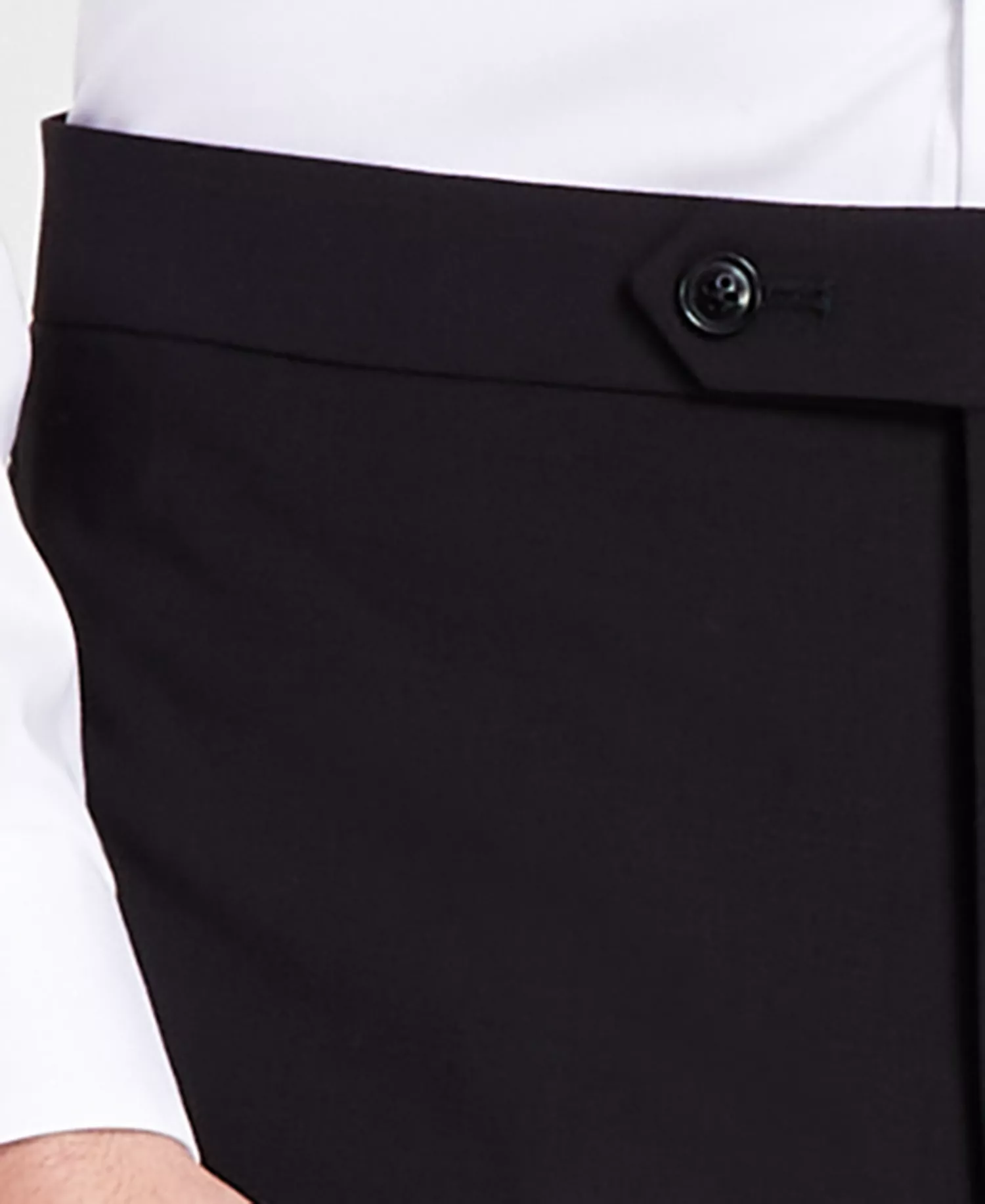 Men's Skinny-Fit Wool Tuxedo Pant - CLOSE OUT! - Black - 30x32