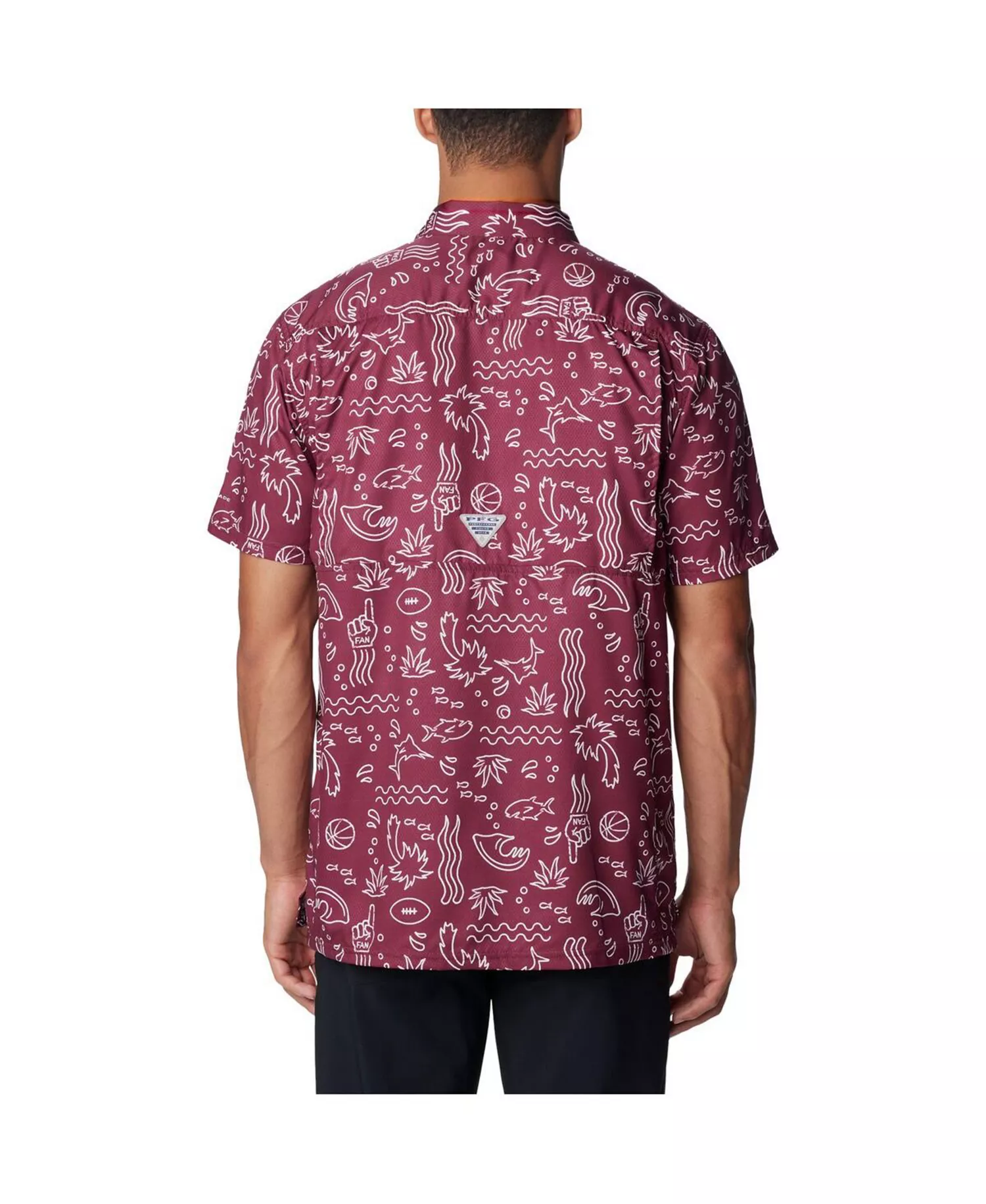 Men's Garnet Florida State Seminoles Super Slack Tide Omni-Wick Button-Up Shirt - Garnet - XXL