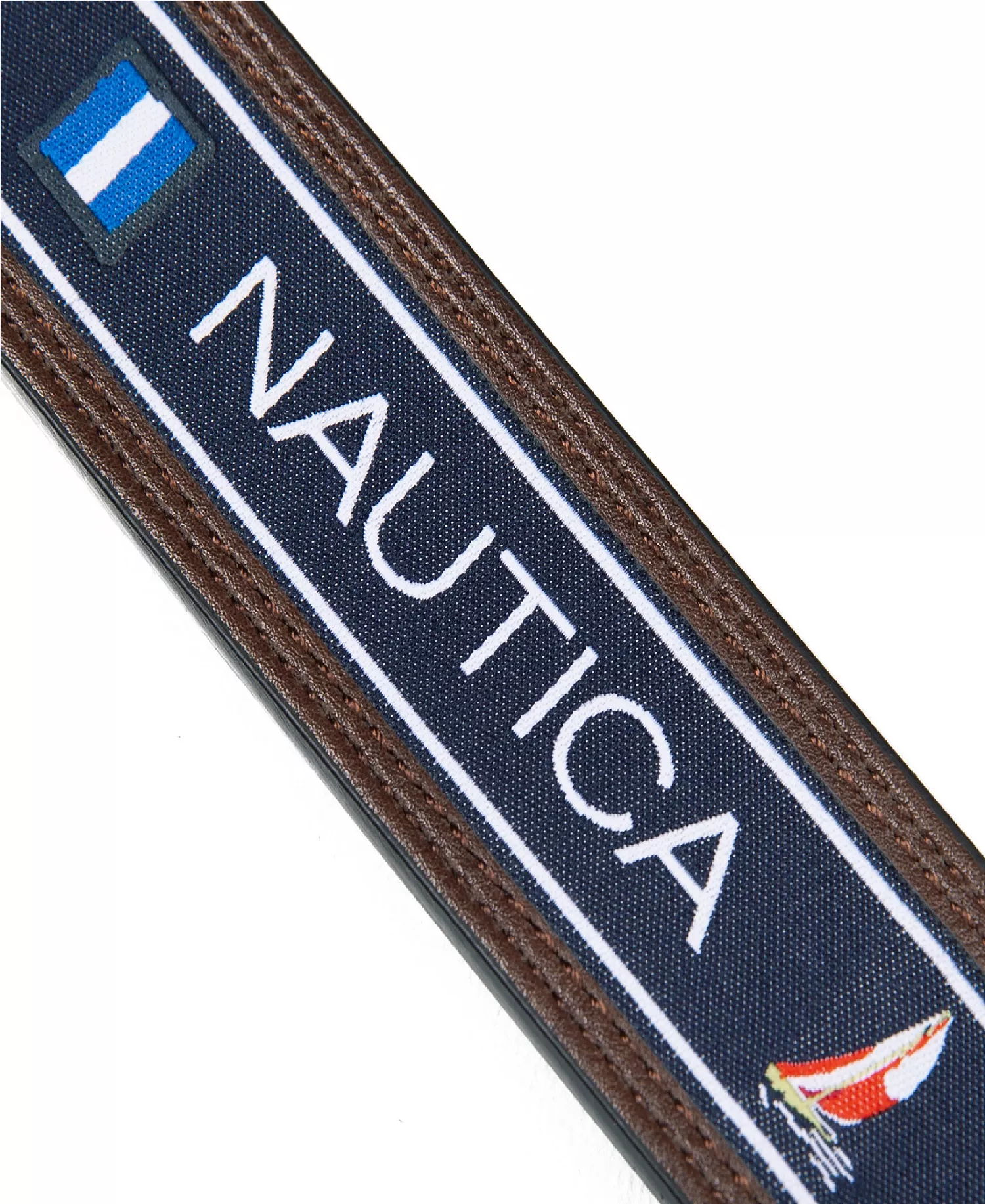 Men's Reversible Flag Belt - Navy - Large