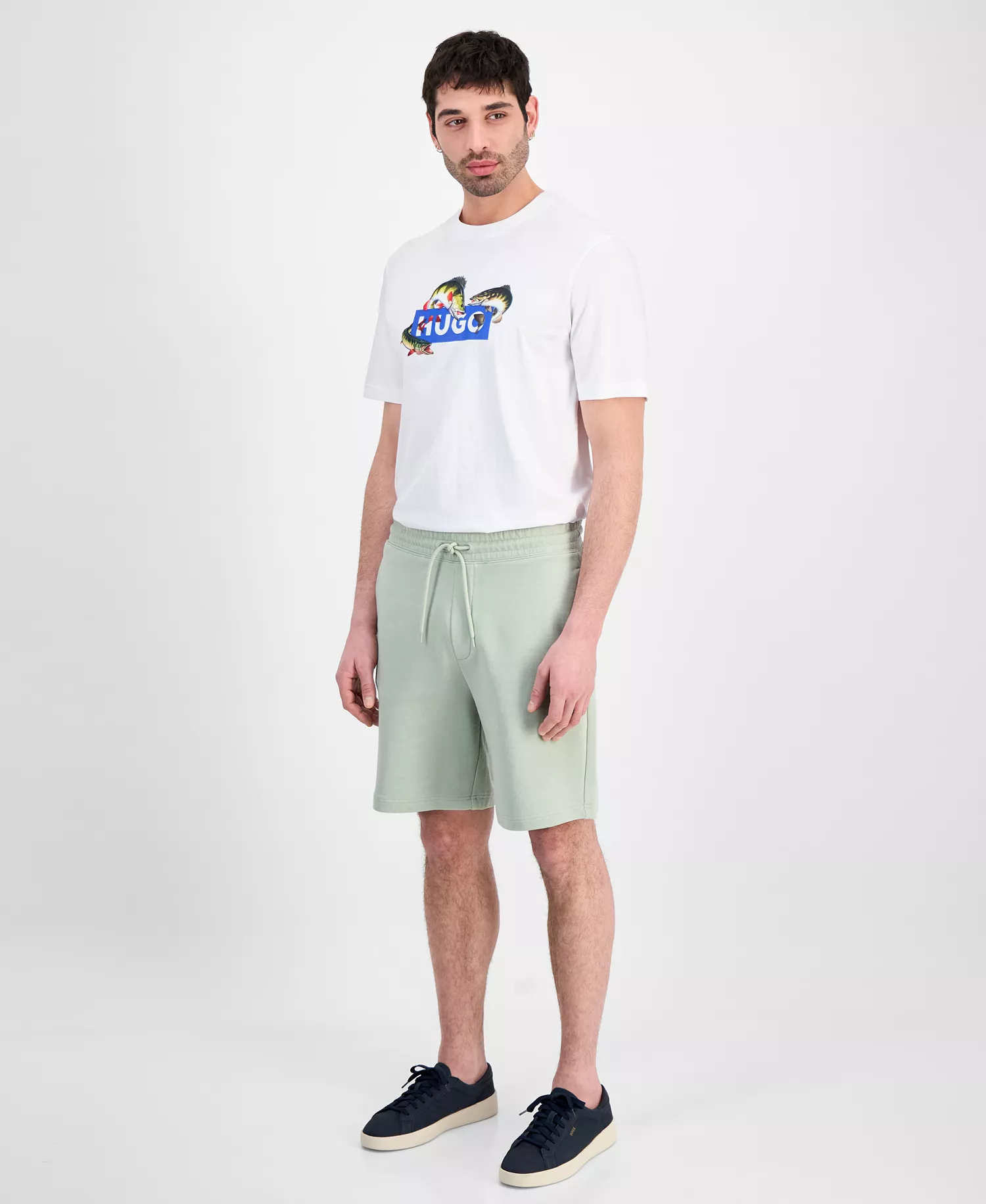 HUGO by Men's Nasensio Drawstring Shorts - Seafoam - 2XL