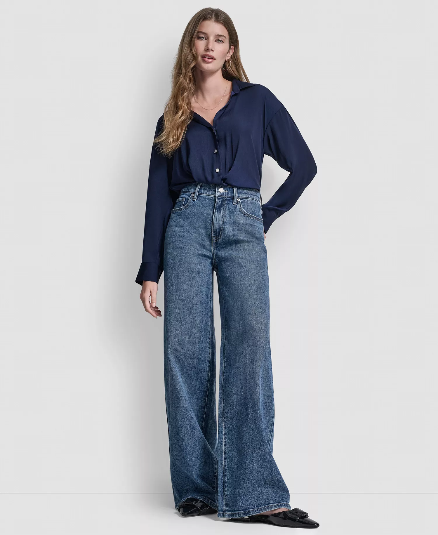 Petite High-Rise Modern Wide Leg Jeans - Amsterdam - 24P