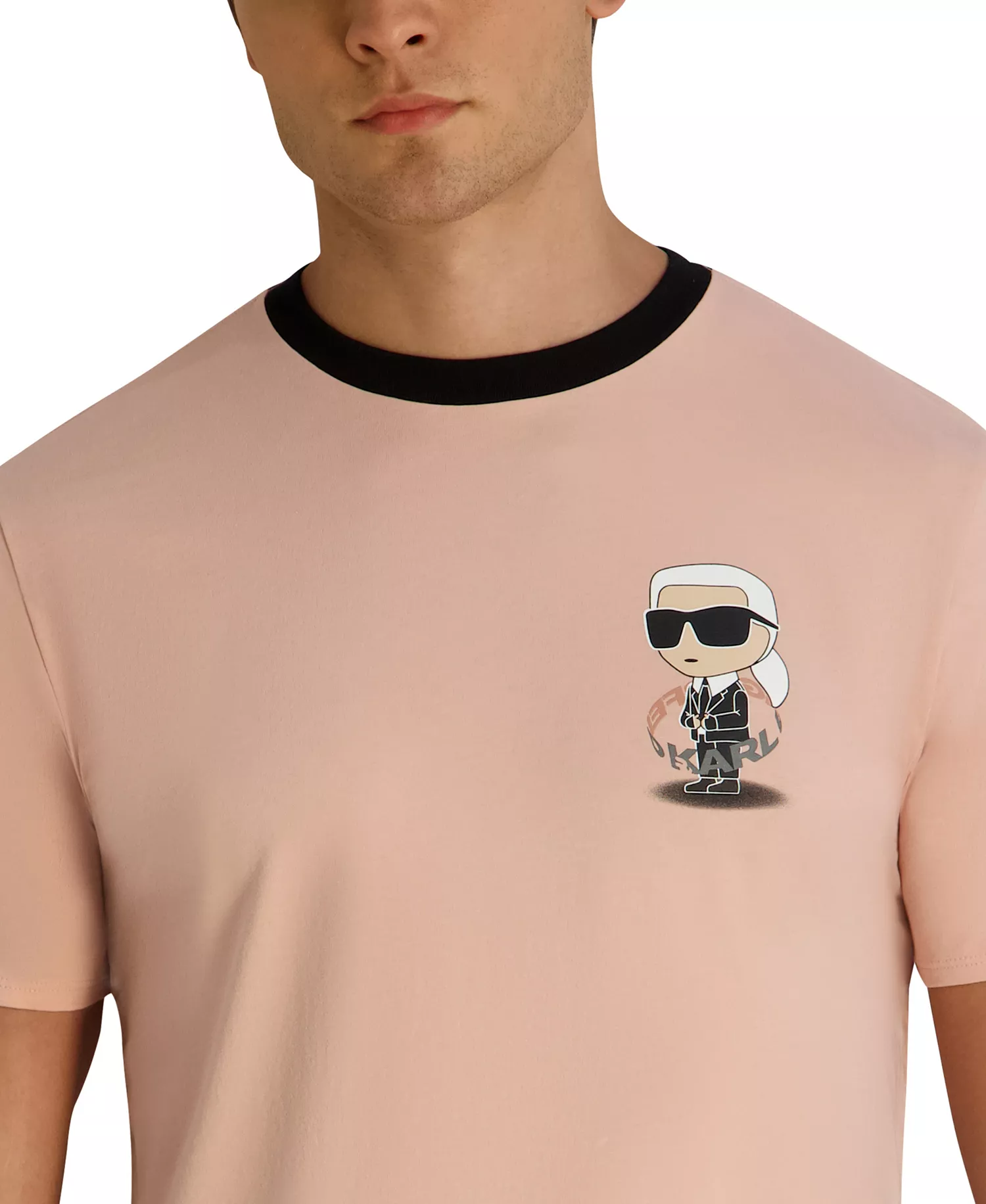 Men's Floating Chest Graphic T-Shirt - Rose - 2XL