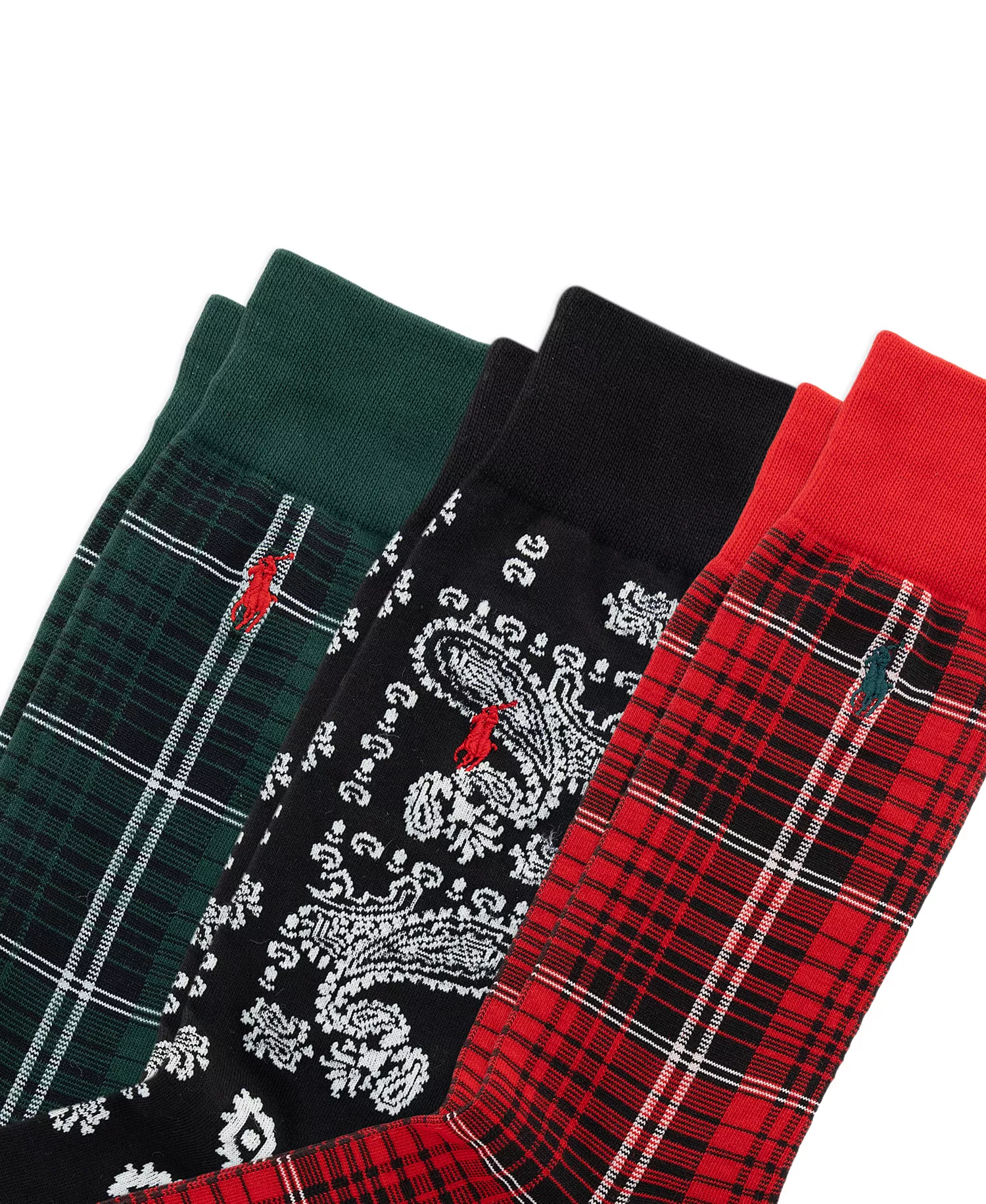 Men's 3-Pack Chopped Bandana And Plaid Socks Gift Box - Asst - 7-12
