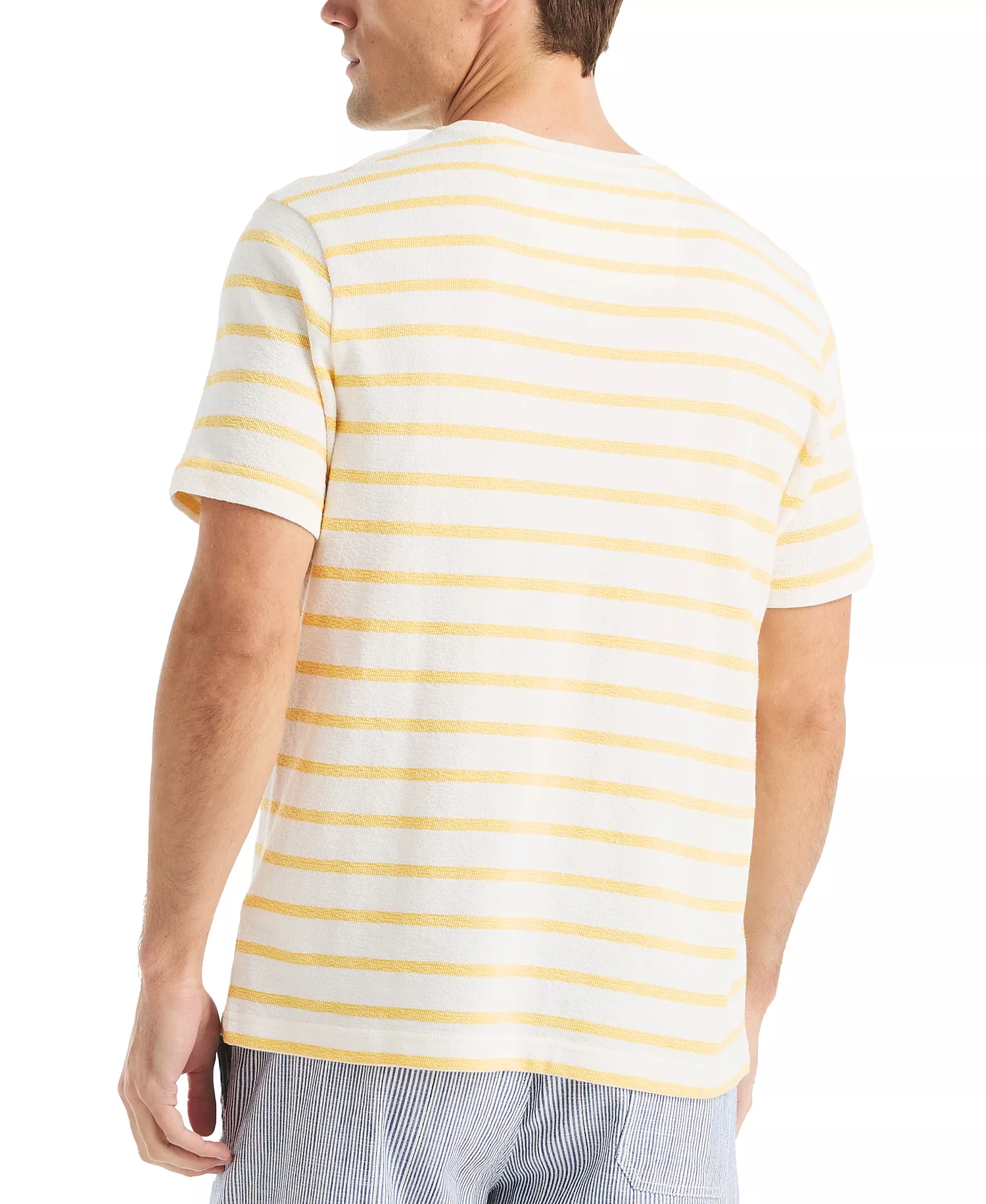 Men's Stripe Crewneck T-Shirt - Sail White - 2XL
