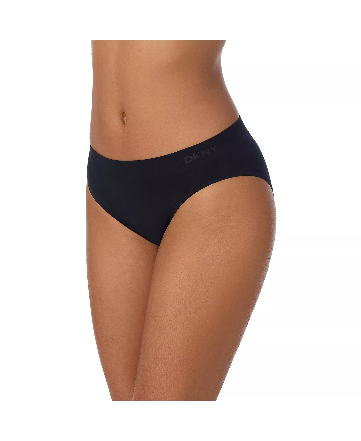 Women's Seamless Litewear Hi Cut Brief Underwear 3 Pack DK5020P3 - Black - L