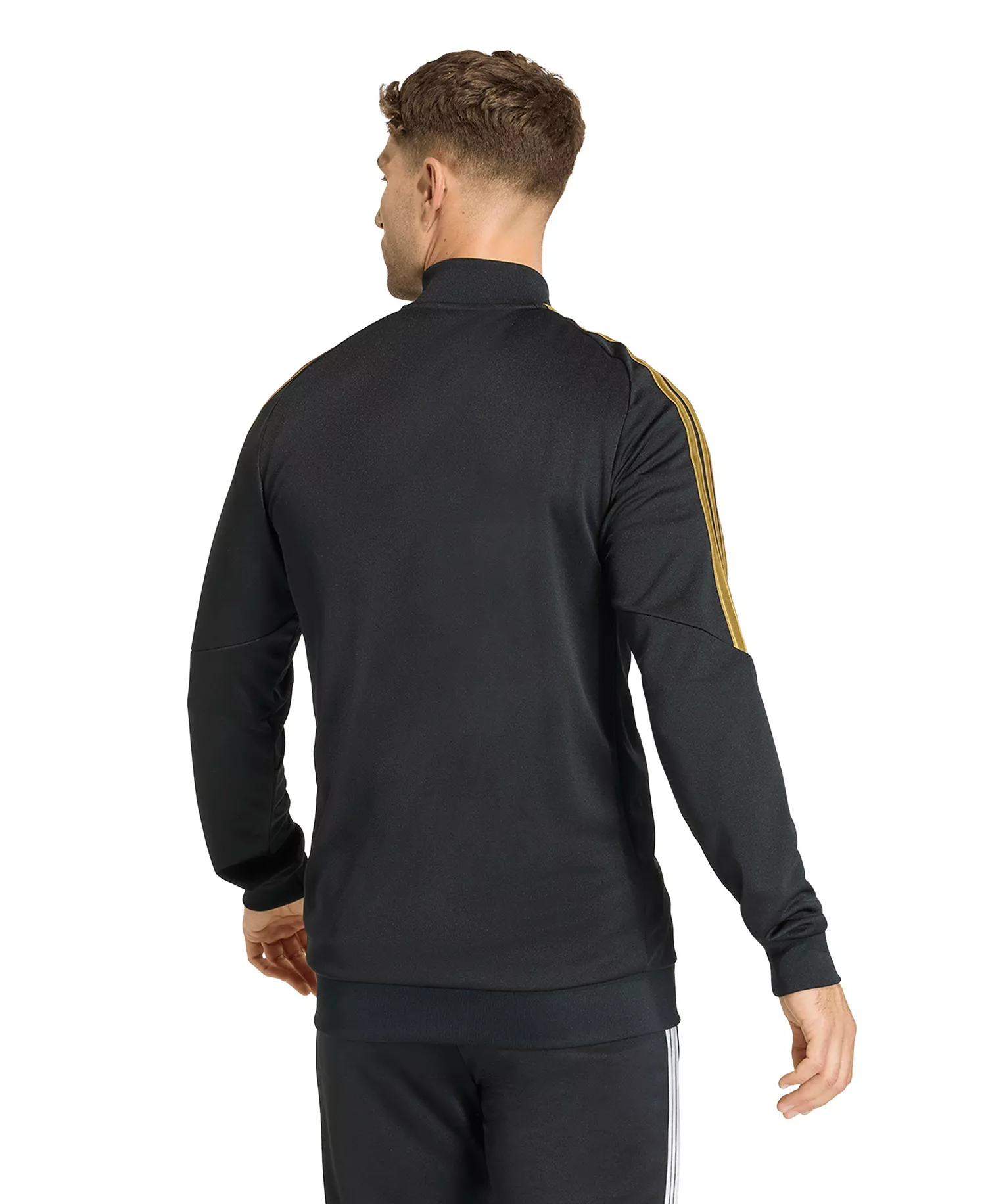 Men's Metallic Tiro 26 League Stand-Up Collar Training Jacket - Black / Gold - 2XL