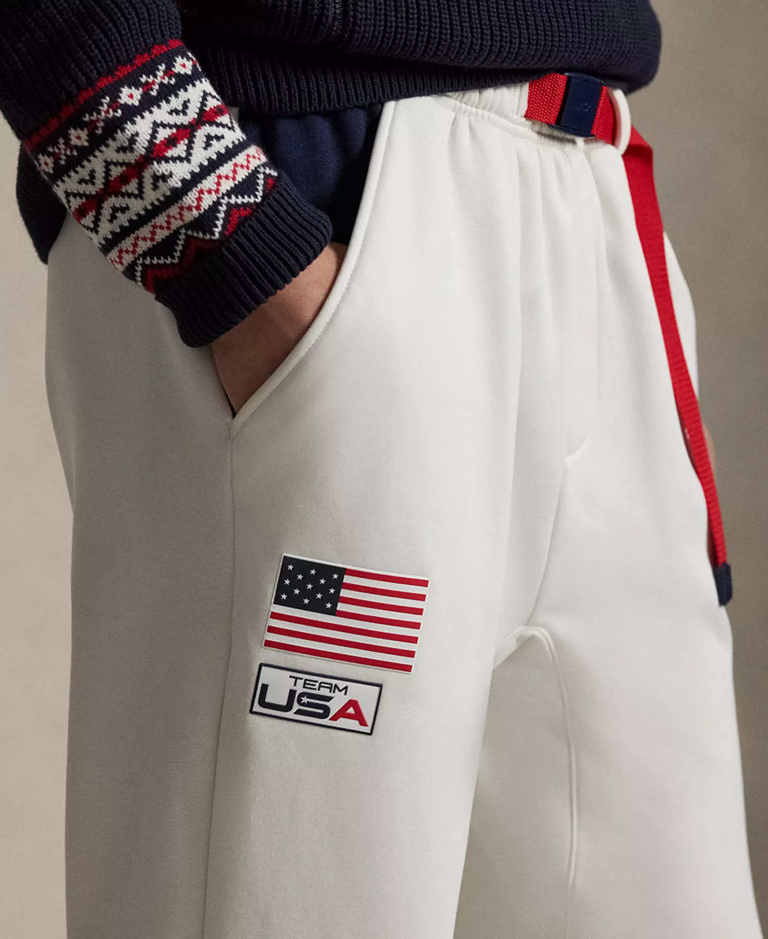 Men's Team USA Track Pant - Ceramic White - S