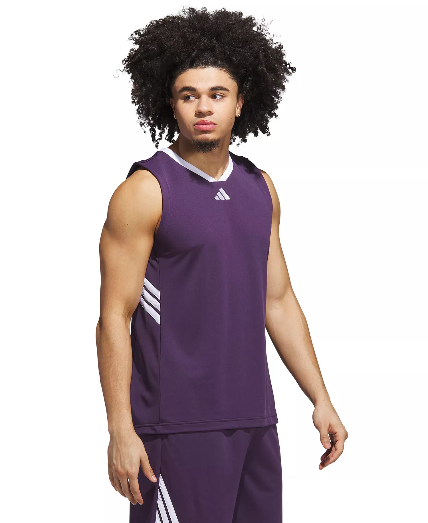 Men's Basketball Logo Graphic Tank Top - Aurora Plum/White - 2XL
