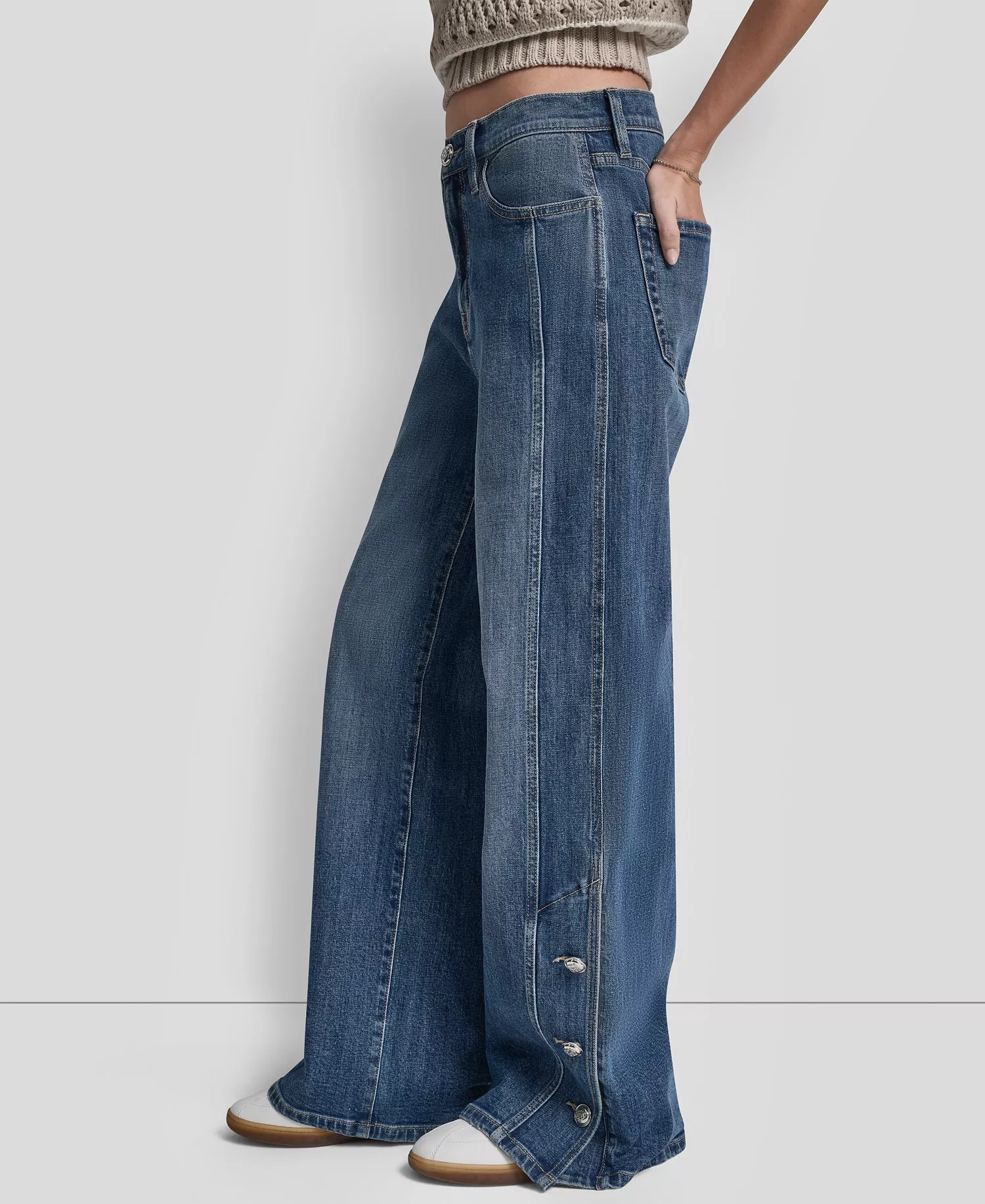 Women's High-Rise Modern Wide Leg Jeans - Hylan - 24