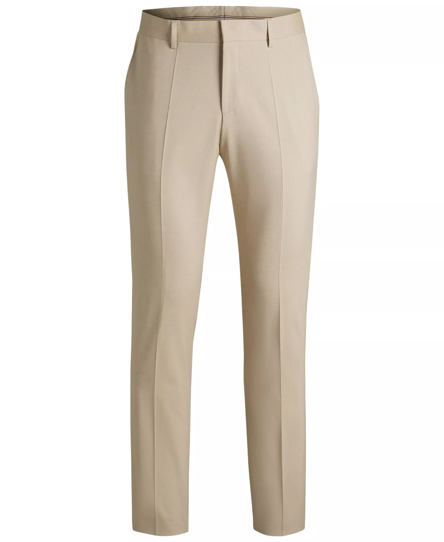 Men's Stretch Chiffon Formal Trouser Pants - Open Beige - 30R