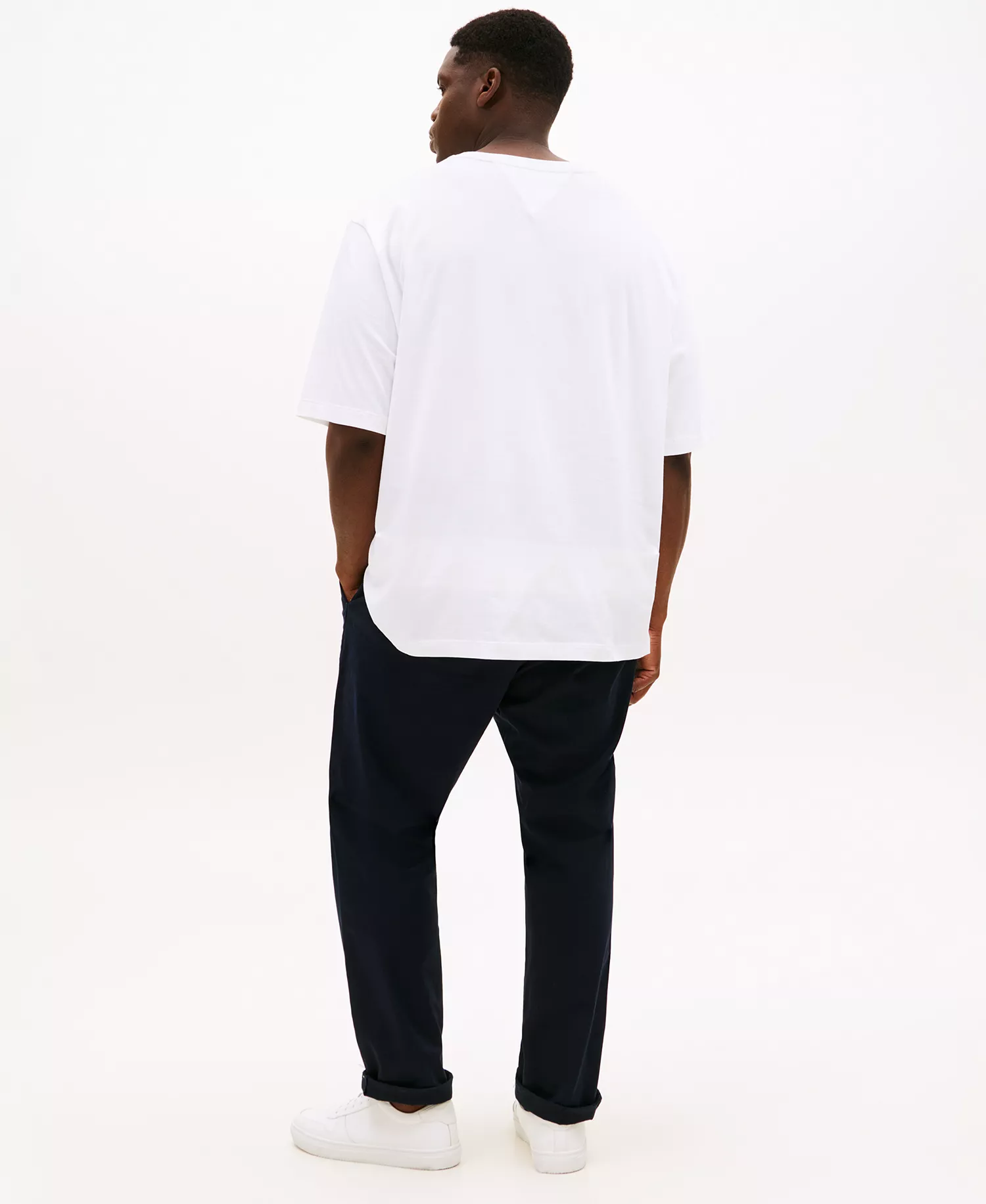 Men's Big & Tall Tommy Crew Neck Pocket T-Shirt - Bright White - 2XB