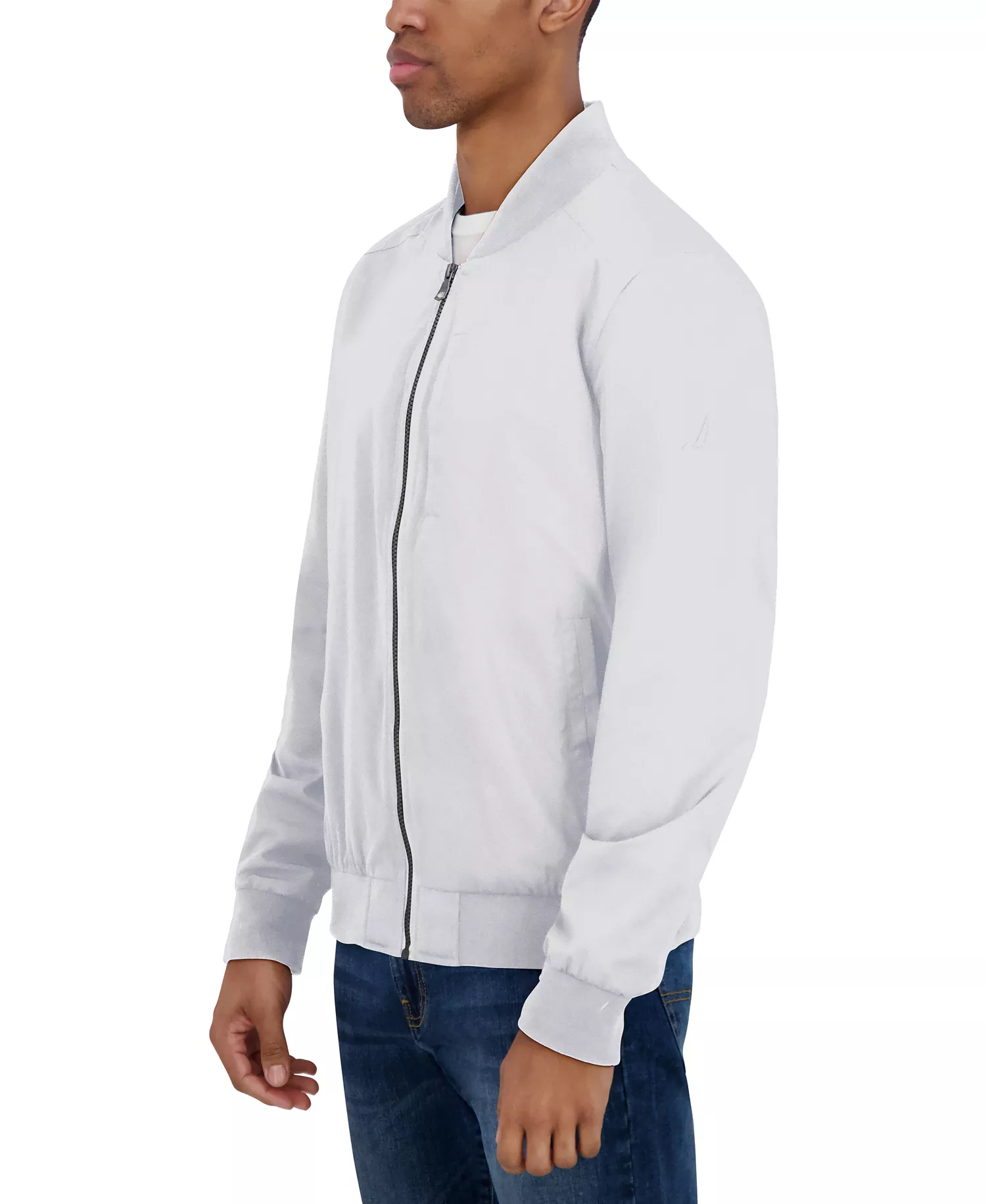 Men's Bomber Flight Jacket - Cloud Grey - 2XL