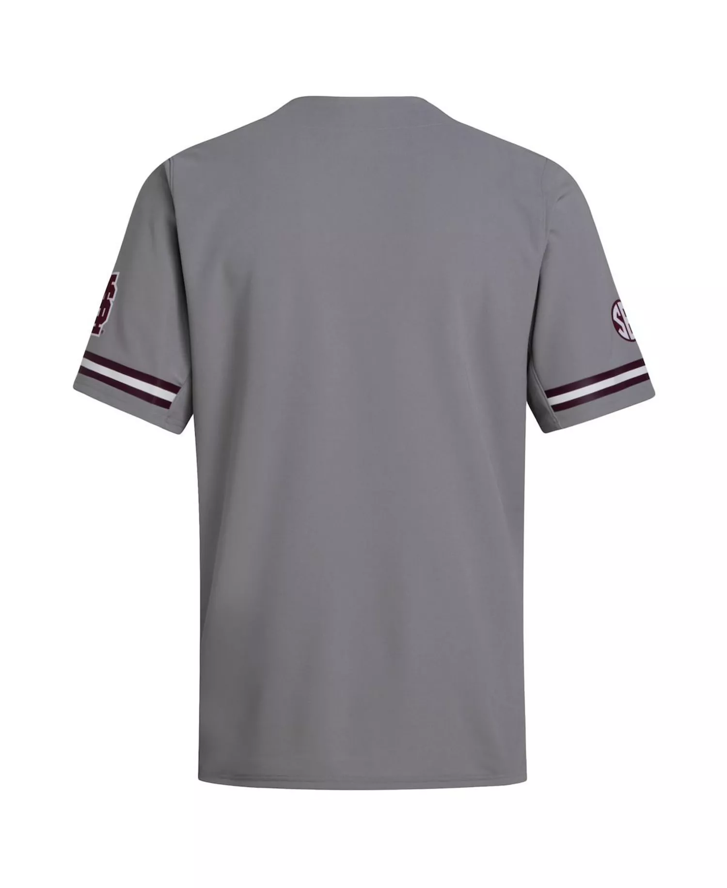 Men's Gray Mississippi State Bulldogs Replica Baseball Jersey - Gray - L