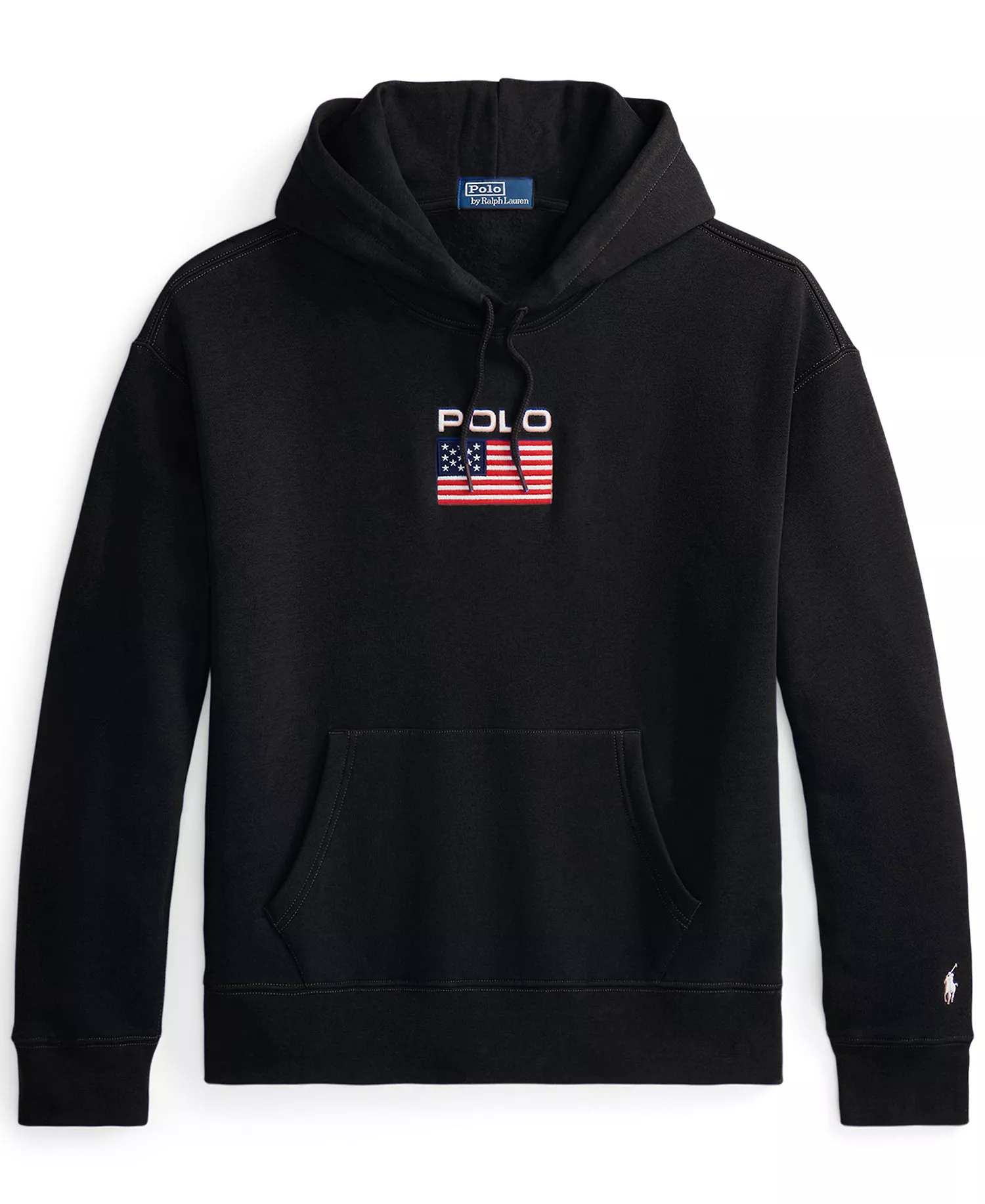Men's Flag Fleece Hoodie - Polo Black - L