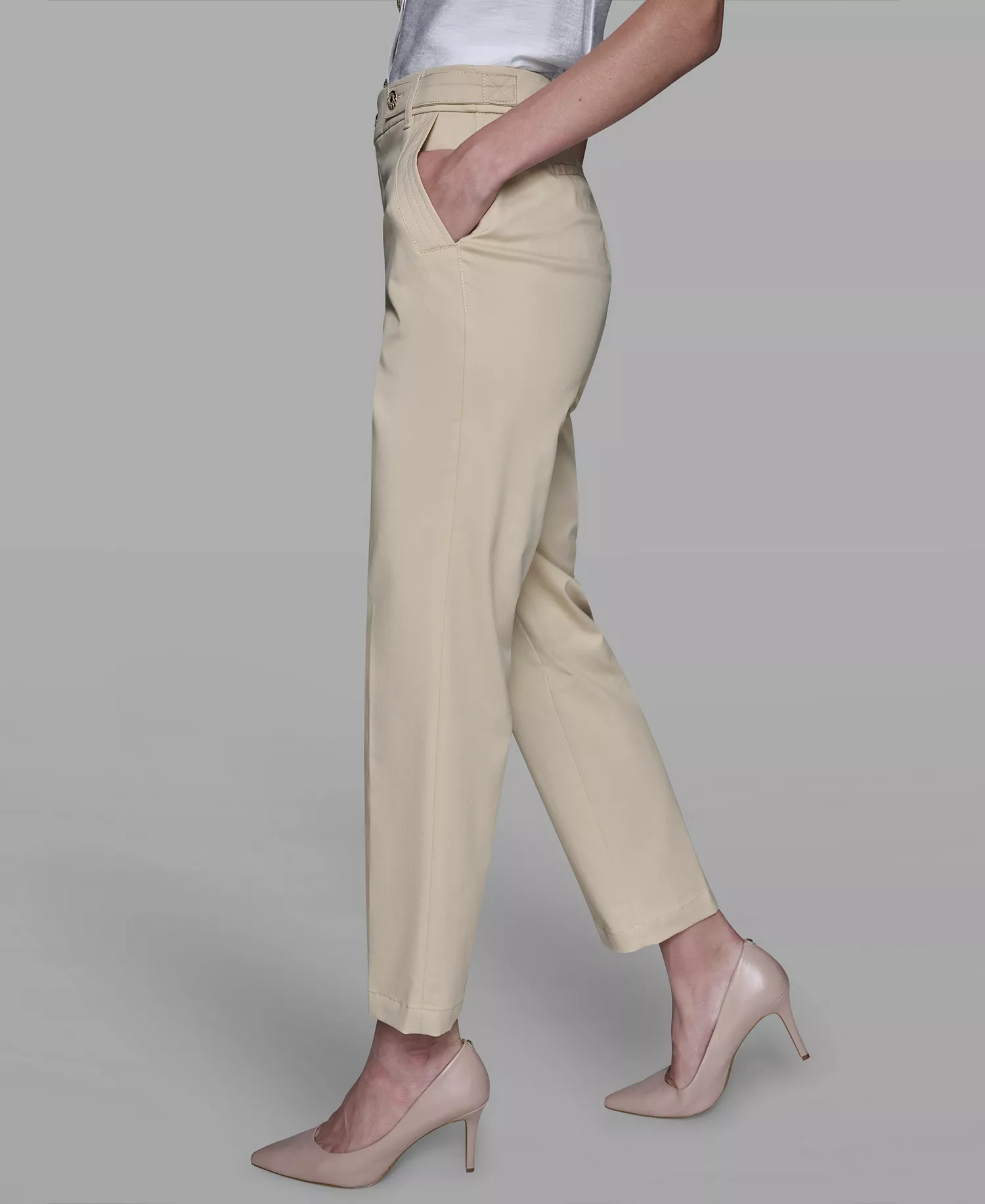 Women's Straight Ankle Pants - Desert Sand Multi - 10