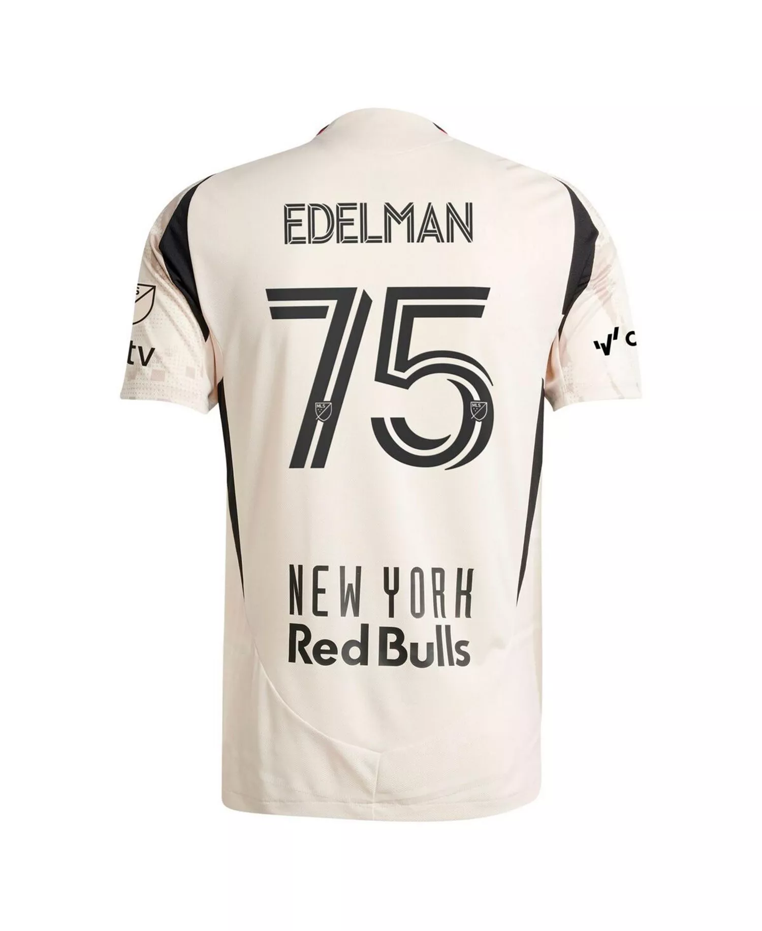 Men's Daniel Edelman Tan New York Red Bulls 2025 Stone Kit Authentic Player Jersey - Tan - 2XL