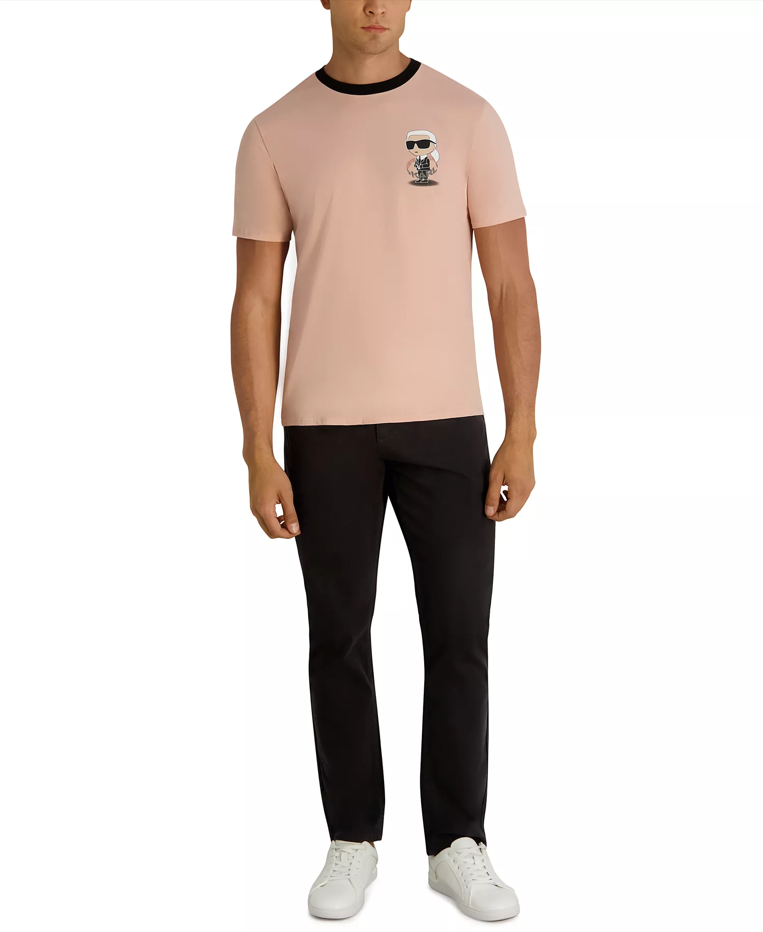 Men's Floating Chest Graphic T-Shirt - Rose - 2XL