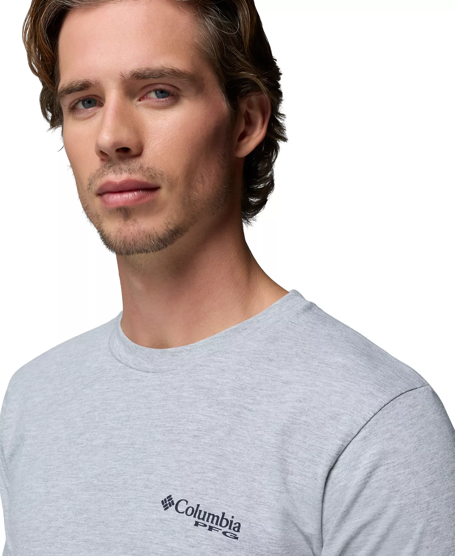 Men's PFG Stomp Graphic T-Shirt - Gray Heather - L