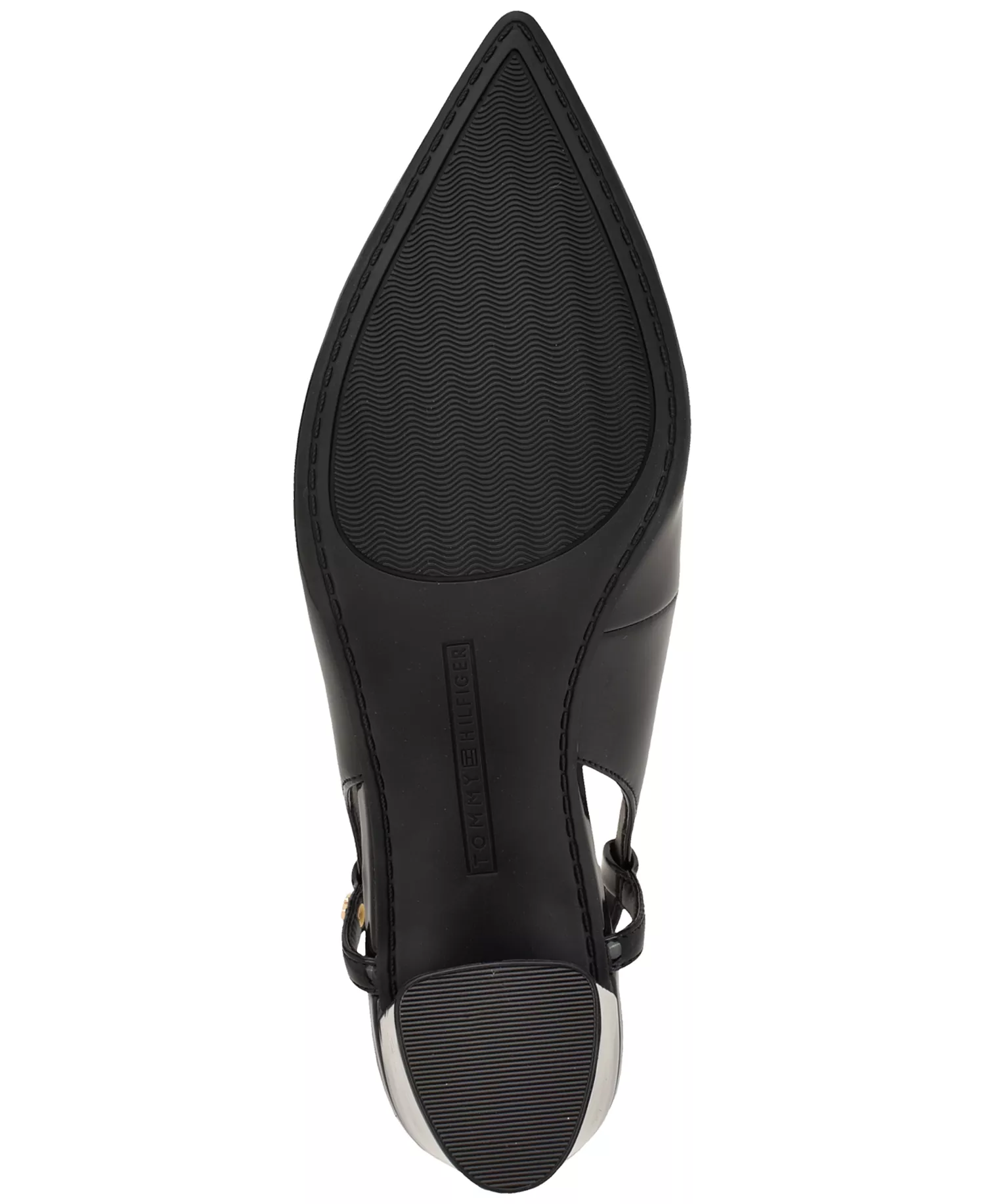 Women's Jezibee Block Heel Slingback Pumps - Black Patent - 10M