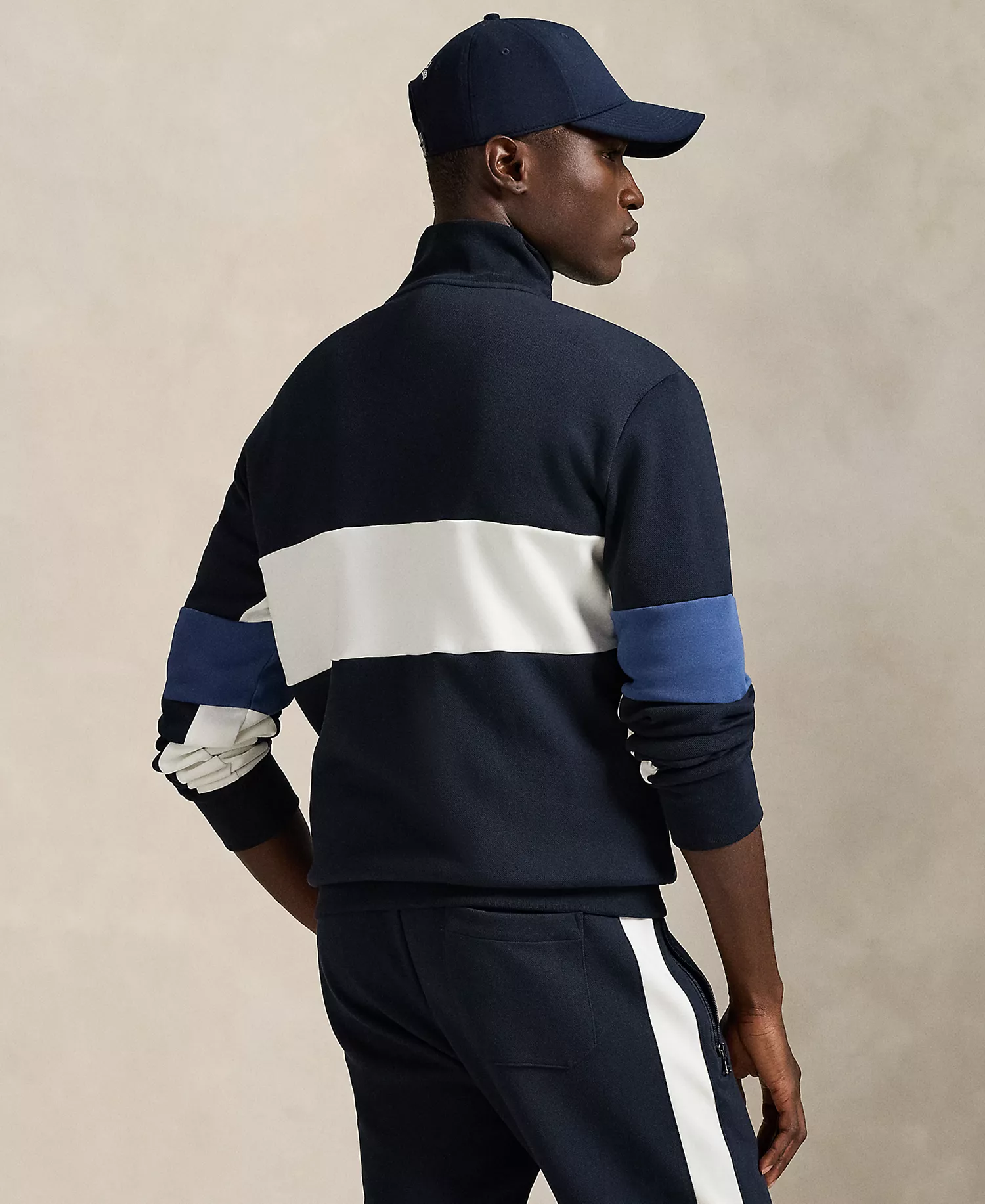 Men's Long Sleeve Track Jacket - Aviator Navy - 2XL