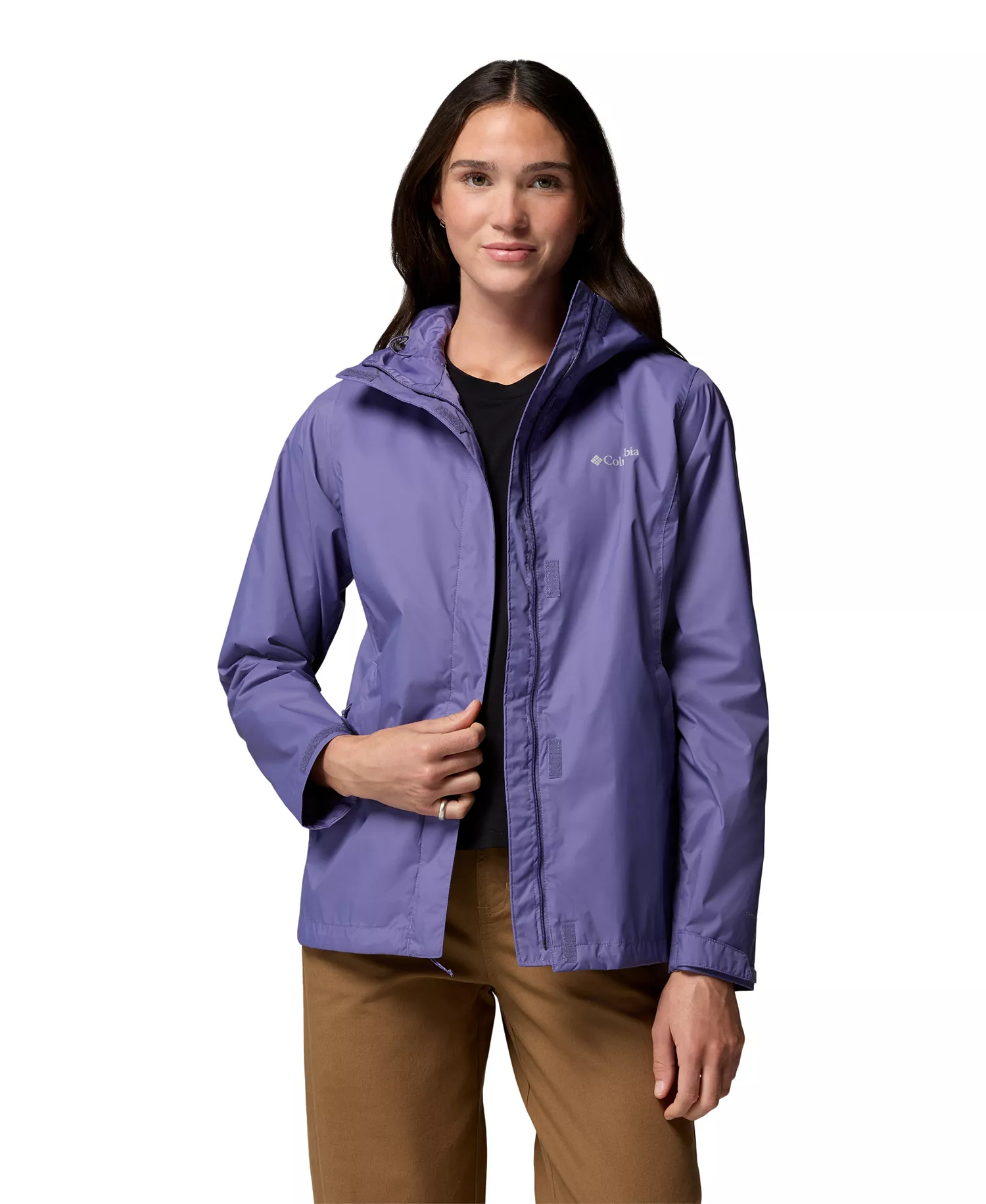 Women's Omni-Tech™ Arcadia II Rain Jacket - Black - L