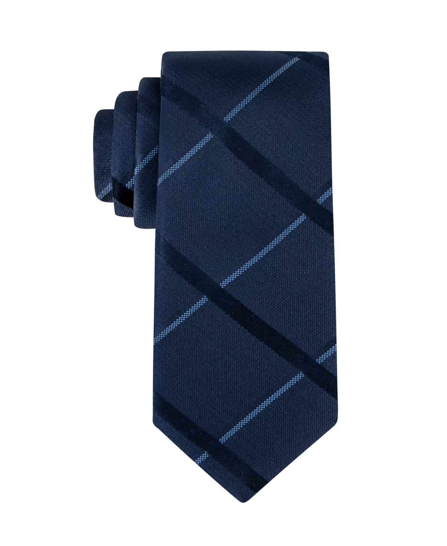 Men's Isabella Grid Tie - Navy - ONE SIZE