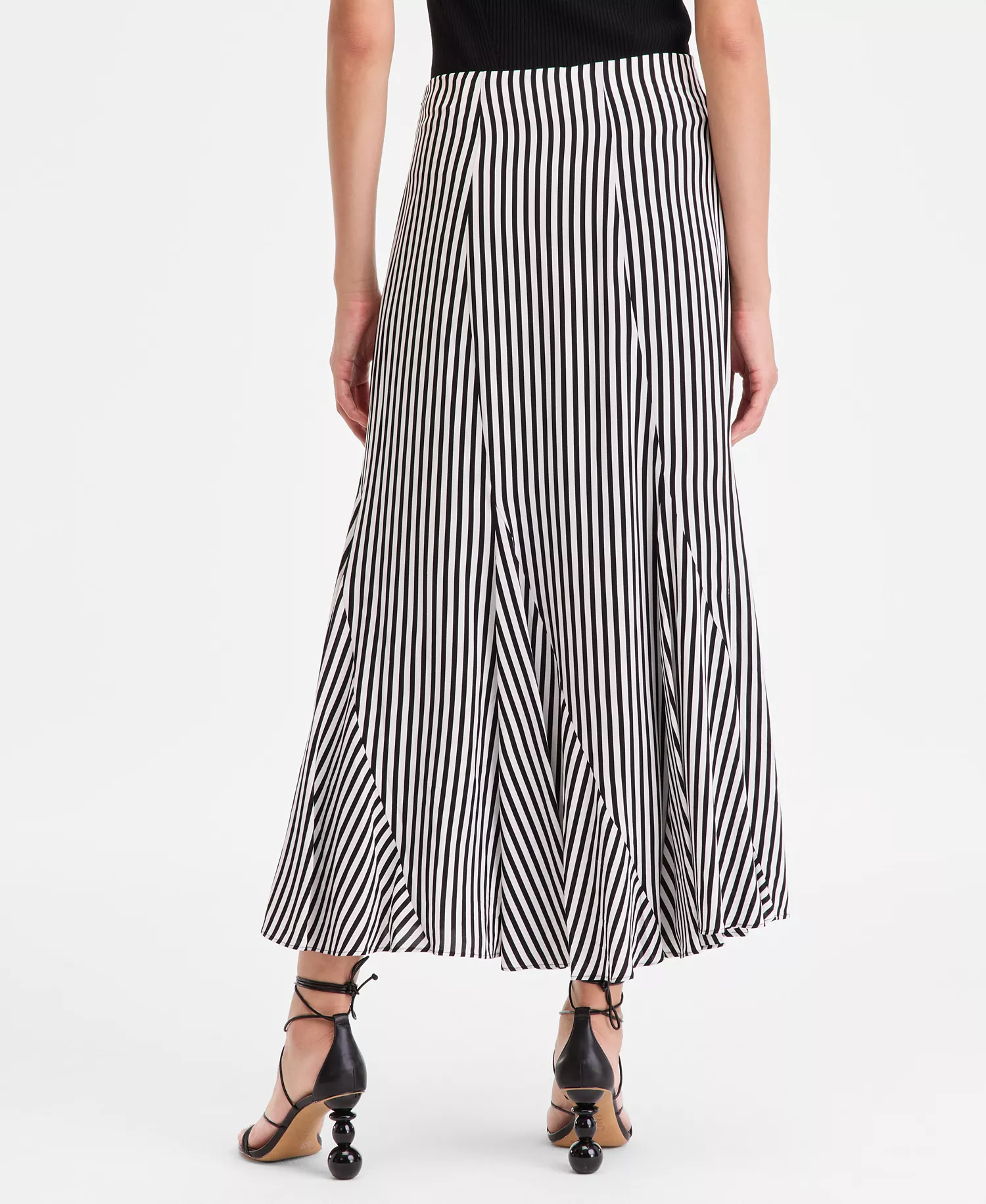 Women's Printed Midi Skirt, Macy's Exclusive - Nyra Stripe - L