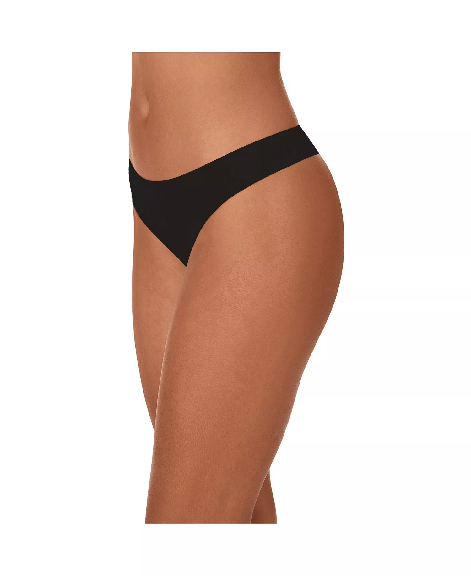 Women's Litewear Cut Anywear Thong Underwear 3 Pack DK5026P3 - Black - Large