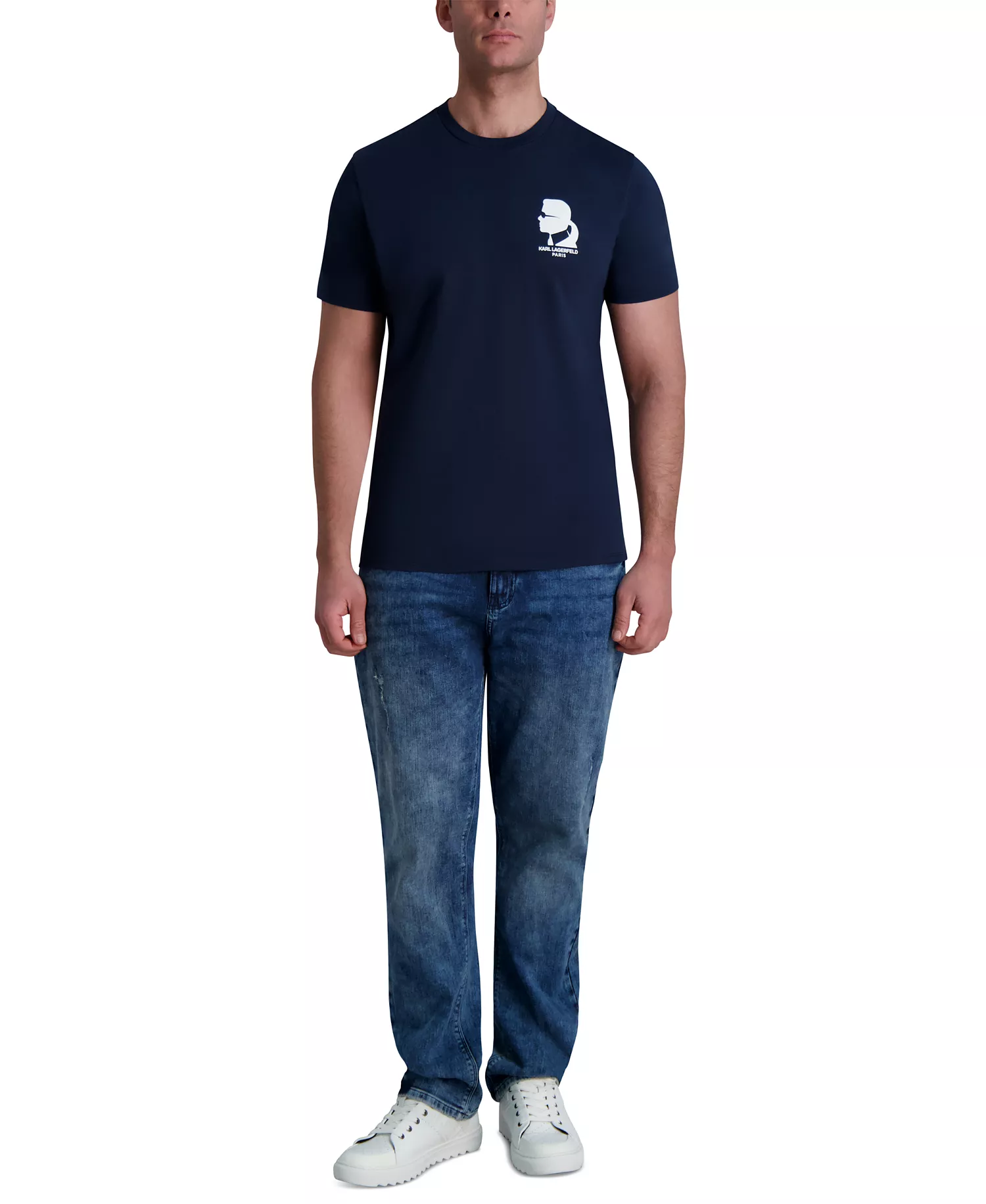Men's Short-Sleeve Logo Graphic T-Shirt - Navy - L