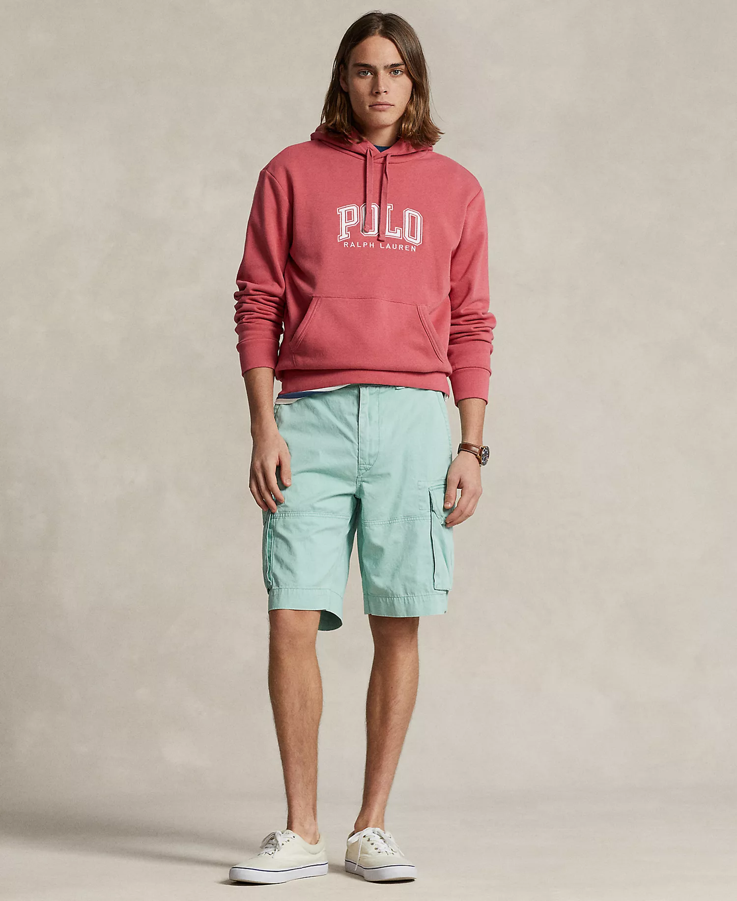 Men's 10-1/2-Inch Relaxed Fit Twill Cargo Shorts - Celadon - 28