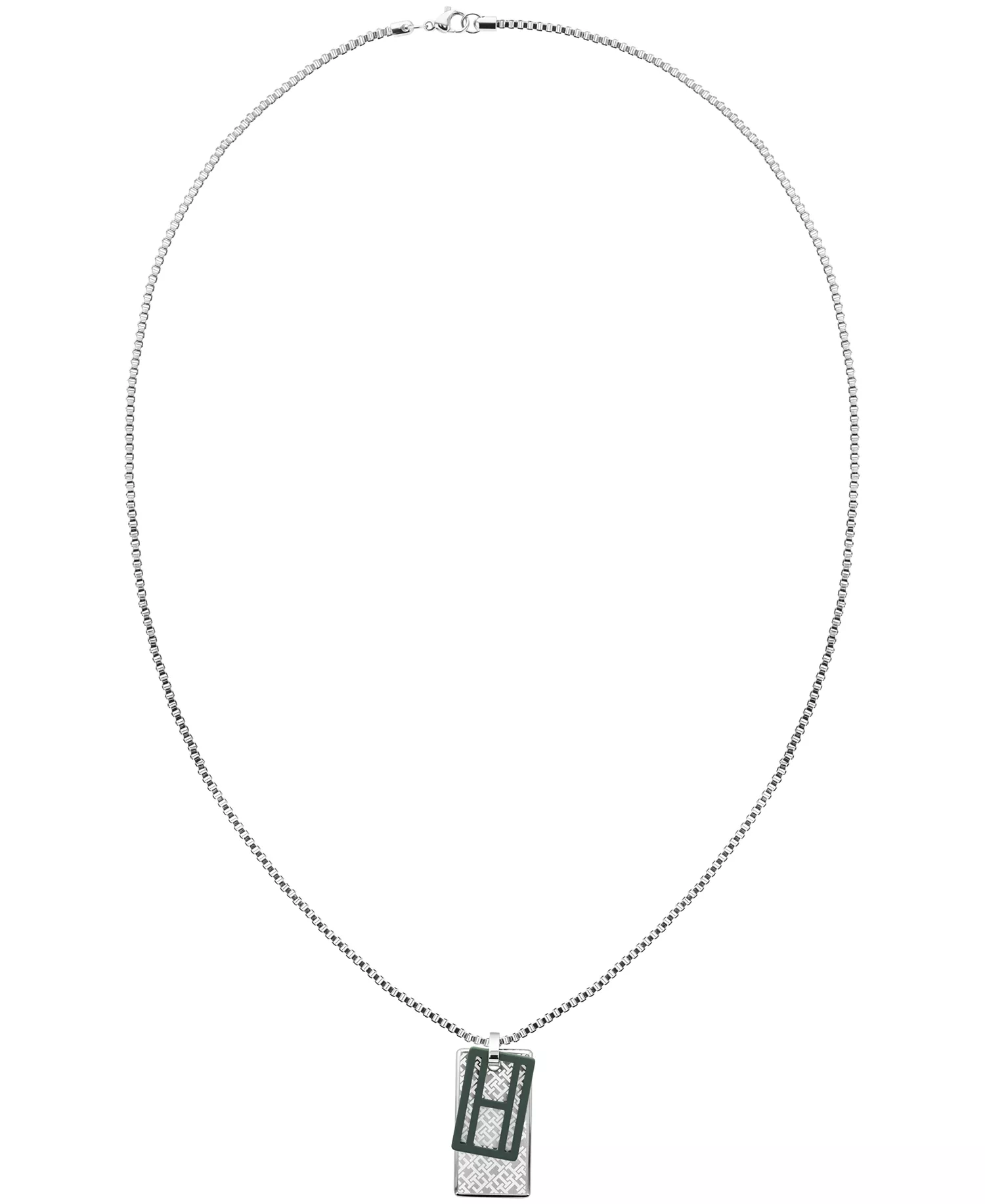 Men's Stainless Steel Necklace - Silver - One Size Fits All