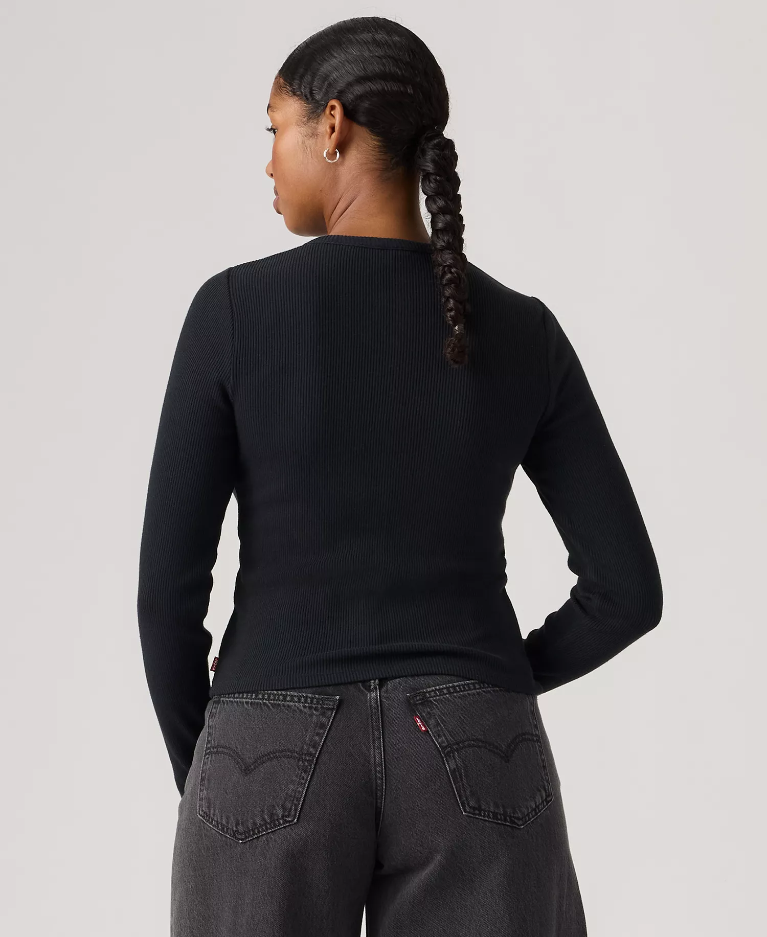 Women's Rory Long-Sleeve Button-Up Top - Anthracite Night - L